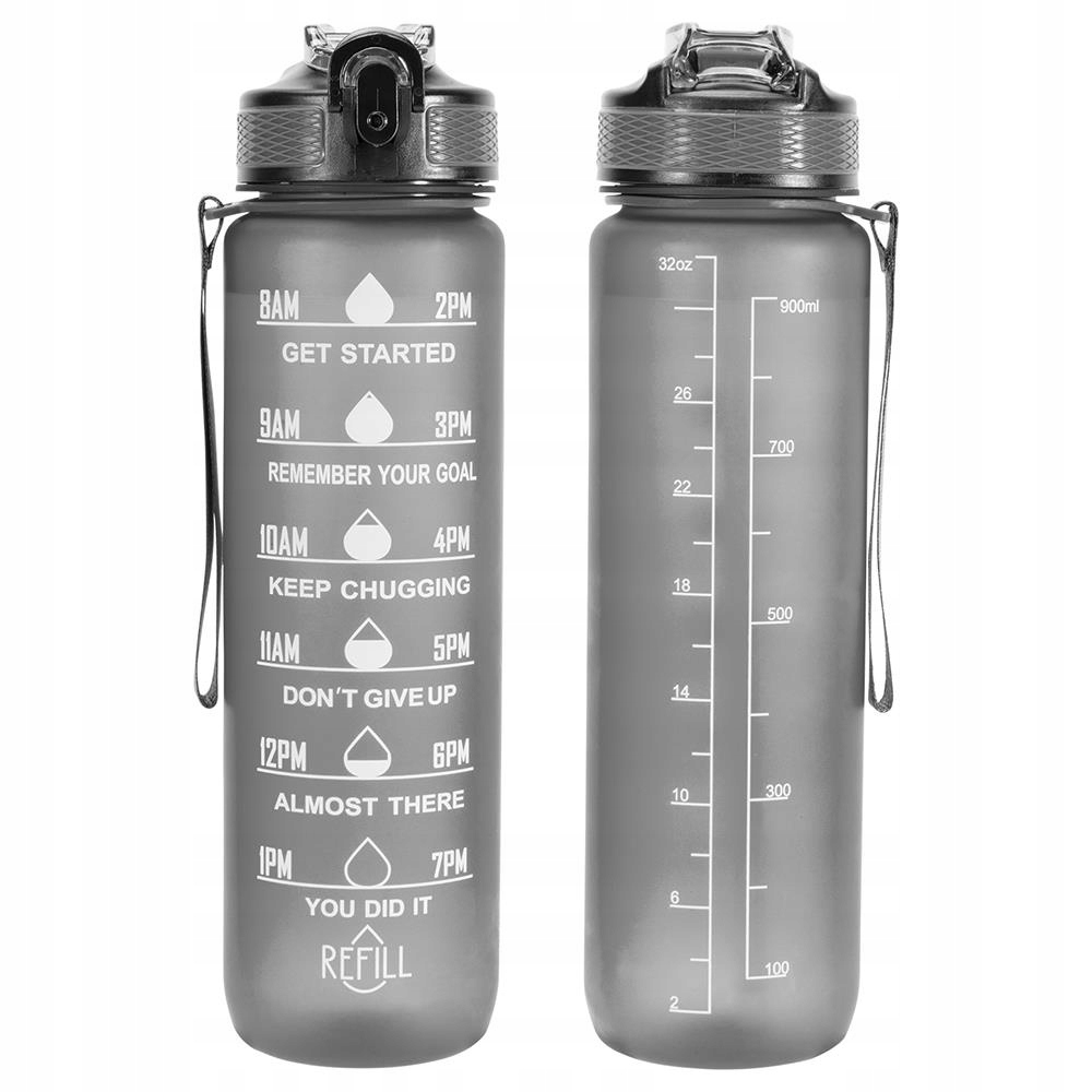 Bidon Motywacyjny 1000 ml Sportowy - Twój Idealny Towarzysz Nawadniania!