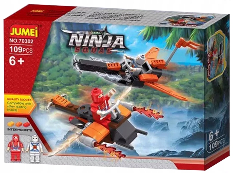 Klocki Jumei WOJOWNICY NINJA – Kreatywna zabawa dla małych wojowników