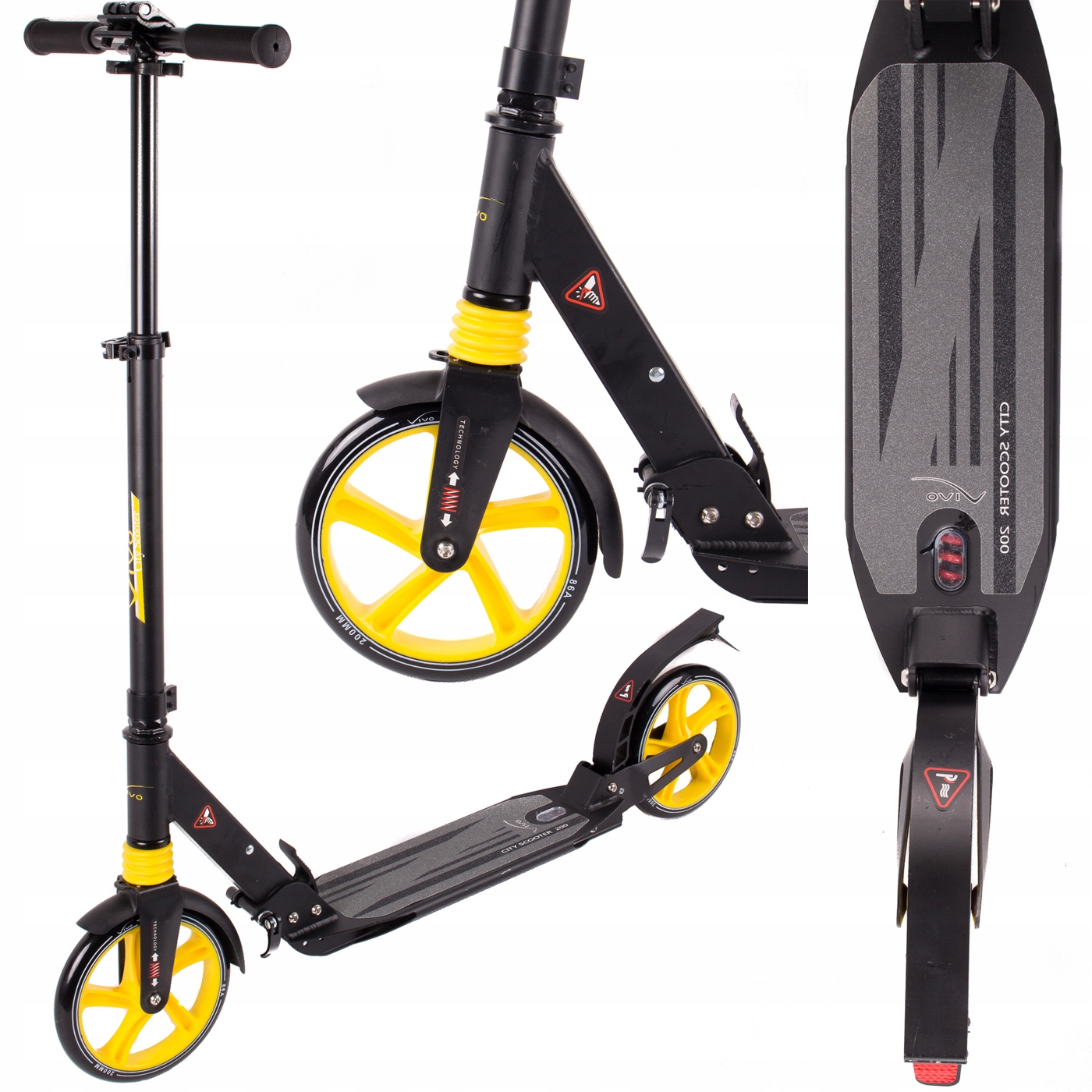 Hulajnoga Vivo SG-460 Czarno-żółty – Idealna do rekreacyjnej jazdy