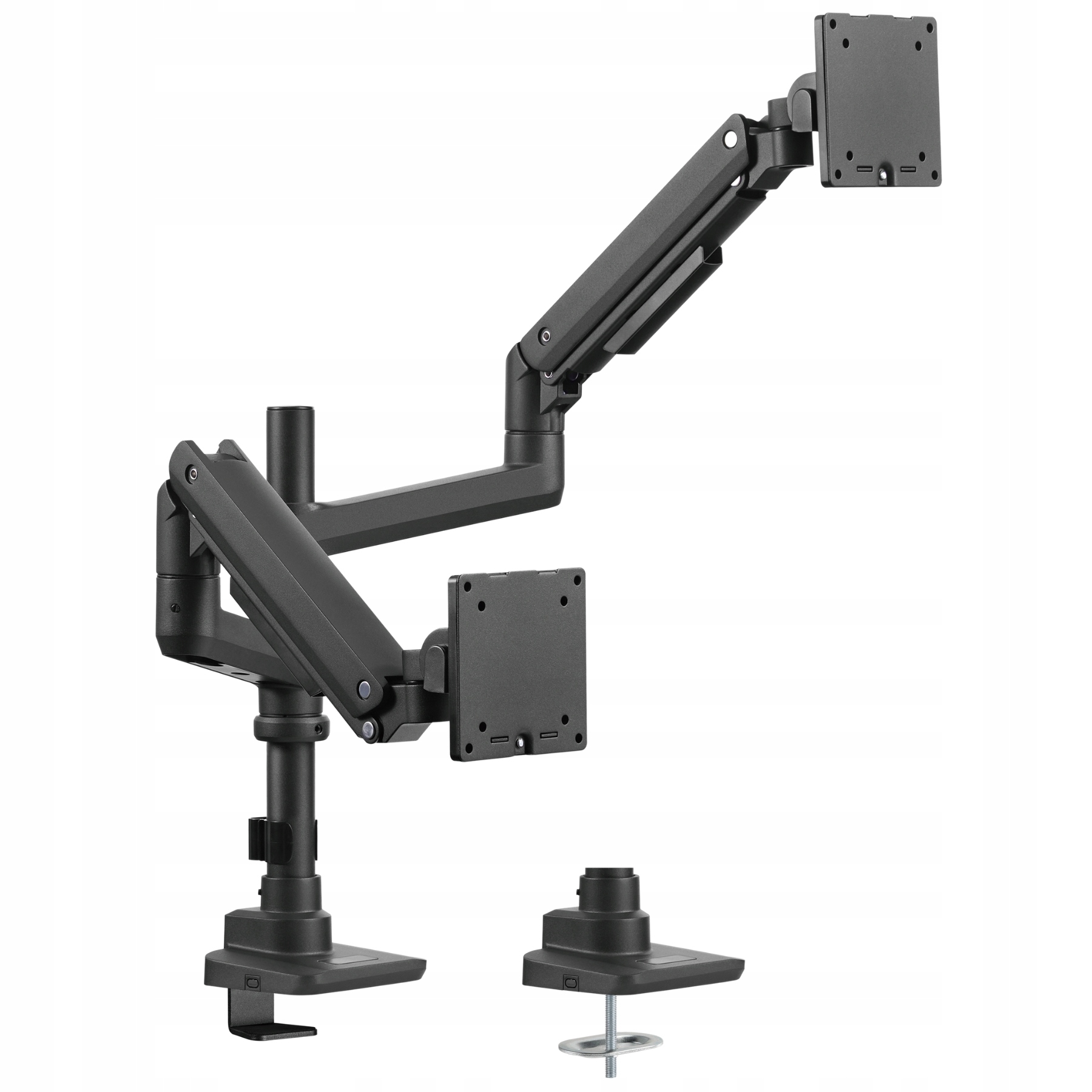 Uchwyt biurkowy do monitora, na sprężynie gazowej BRATECK-LDT69-C024P – Idealne rozwiązanie dla Twojego biura