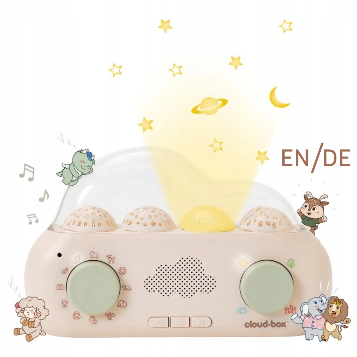 Cloud b CloudBox Muzyczny projektor z bajkami – Idealny towarzysz dla Twojego dziecka