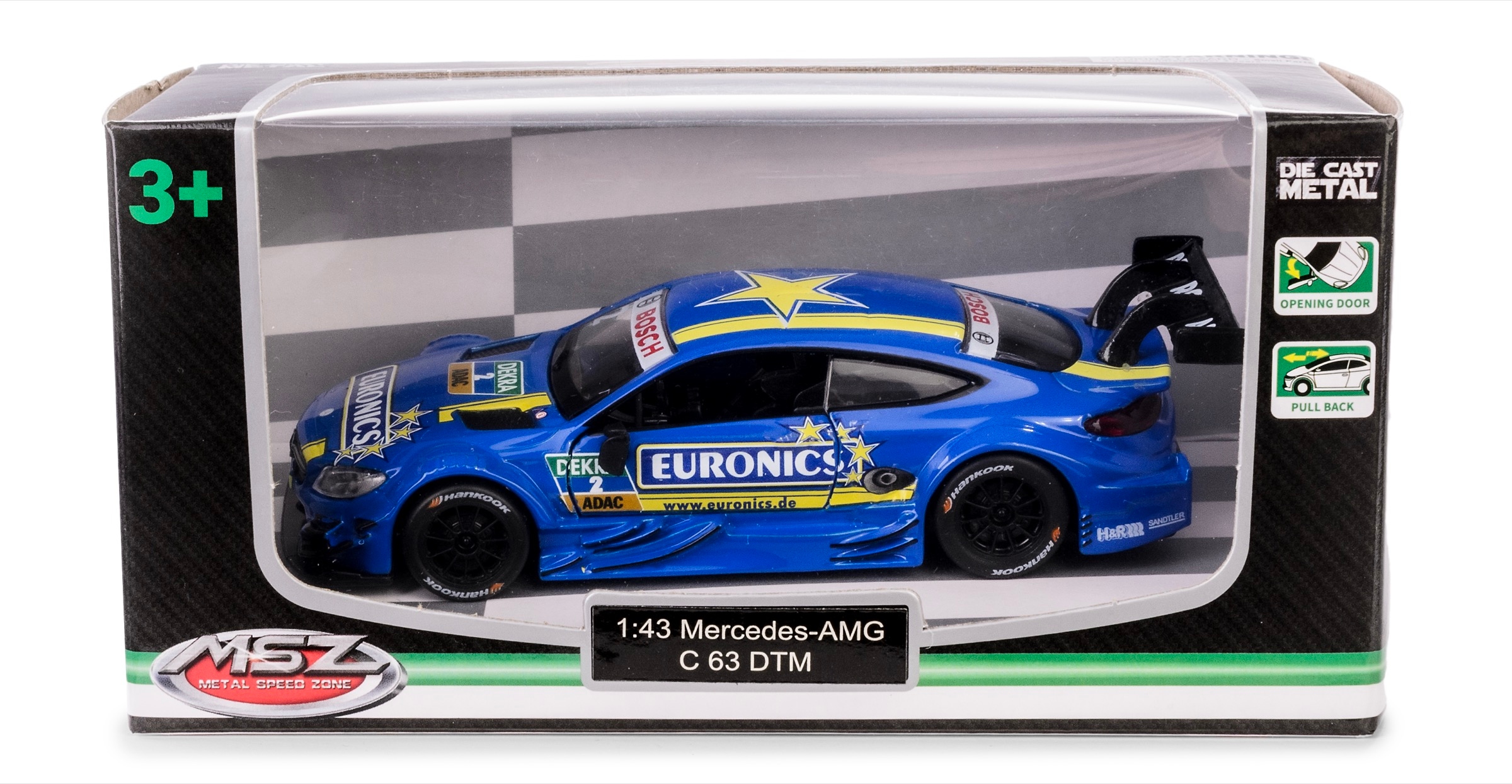 MSZ 1:43 Mercedes-AMG C 63 DTM – Idealny model dla dzieci i kolekcjonerów
