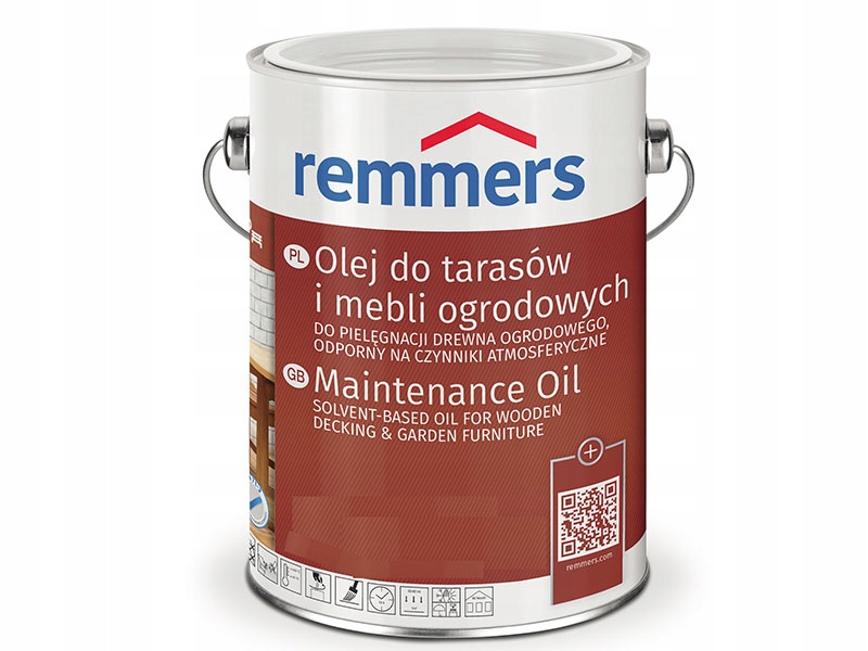 Olej do tarasów i mebli ogrodowych Remmers Antracytowy intensywny 2,5 l – Doskonała ochrona drewna