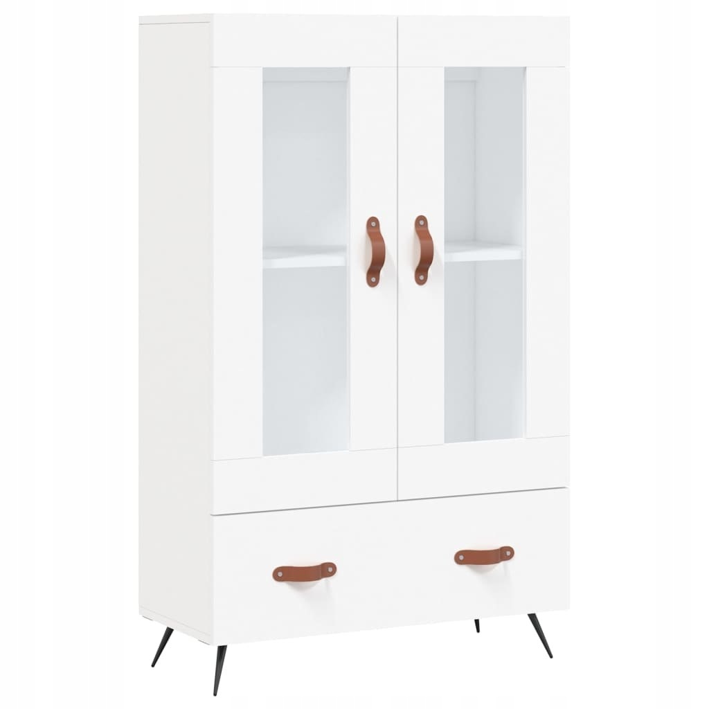 Wysoka szafka biała 69,5x31x115 cm – Nowoczesny styl w Twoim wnętrzu