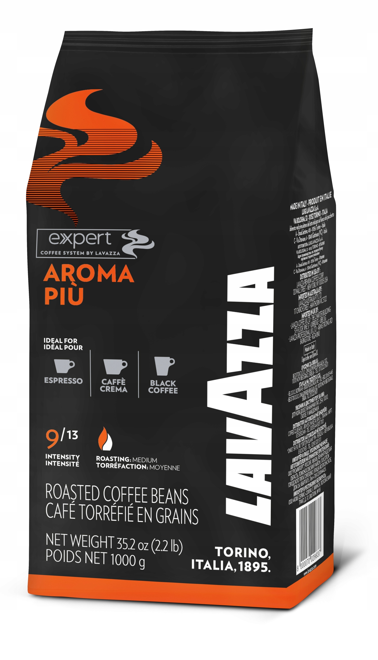 Lavazza Expert Plus Aroma Piu 1 kg – Wyjątkowa kawa ziarnista dla każdego