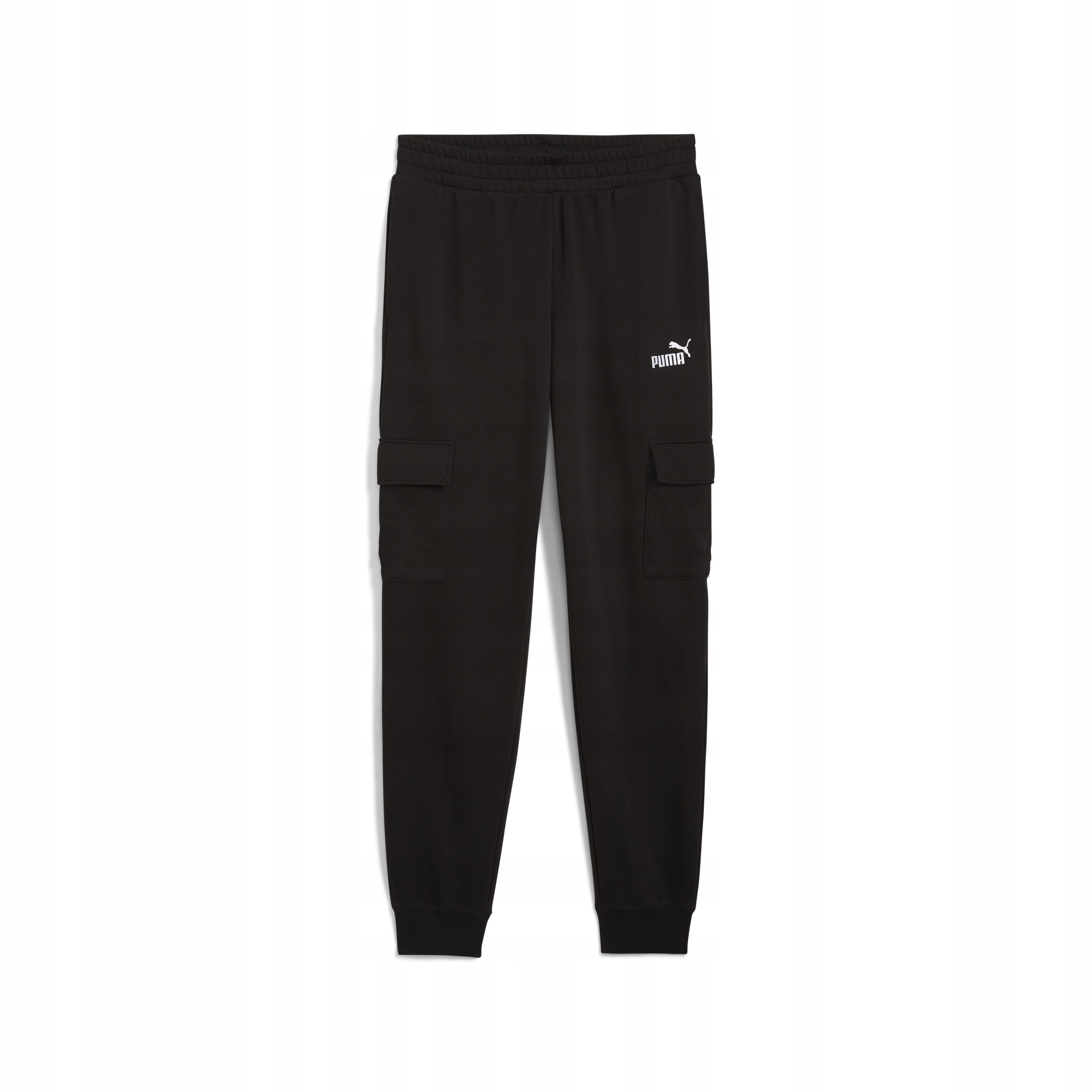 Spodnie męskie Puma ESS No.1 Logo Cargo czarne 682661 01 – Komfort i styl na co dzień