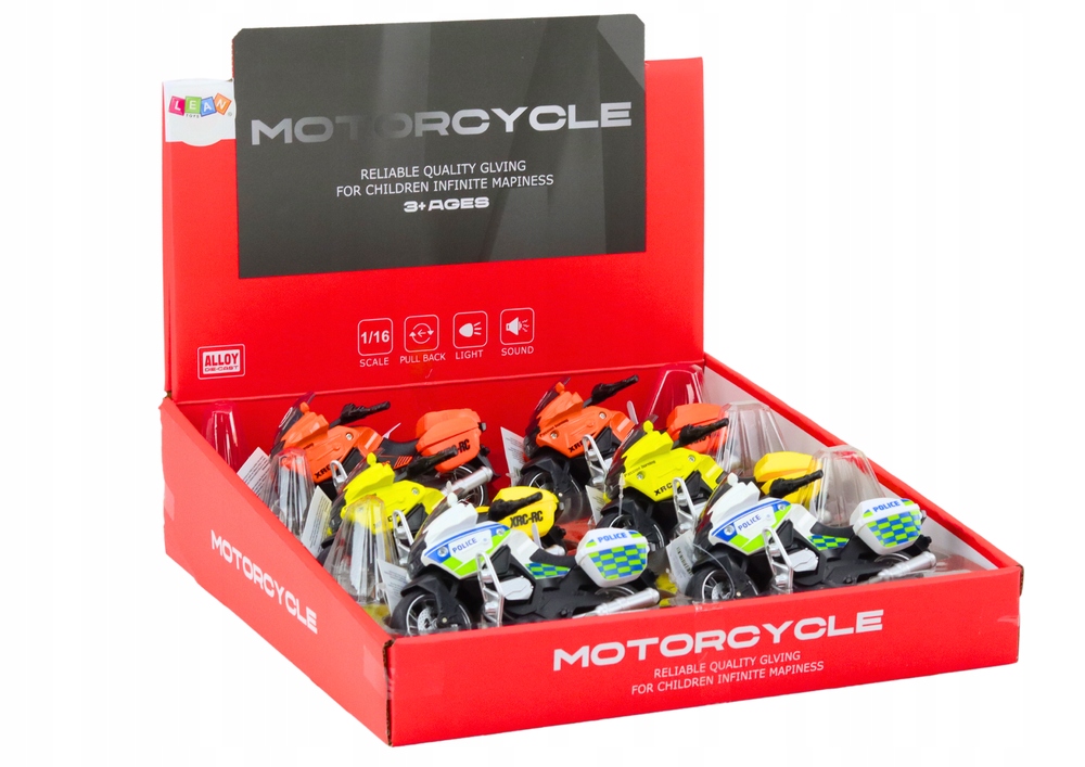LeanToys Motocykl Sportowy z Napędem Frykcyjnym – Ekscytująca zabawa na dwóch kołach