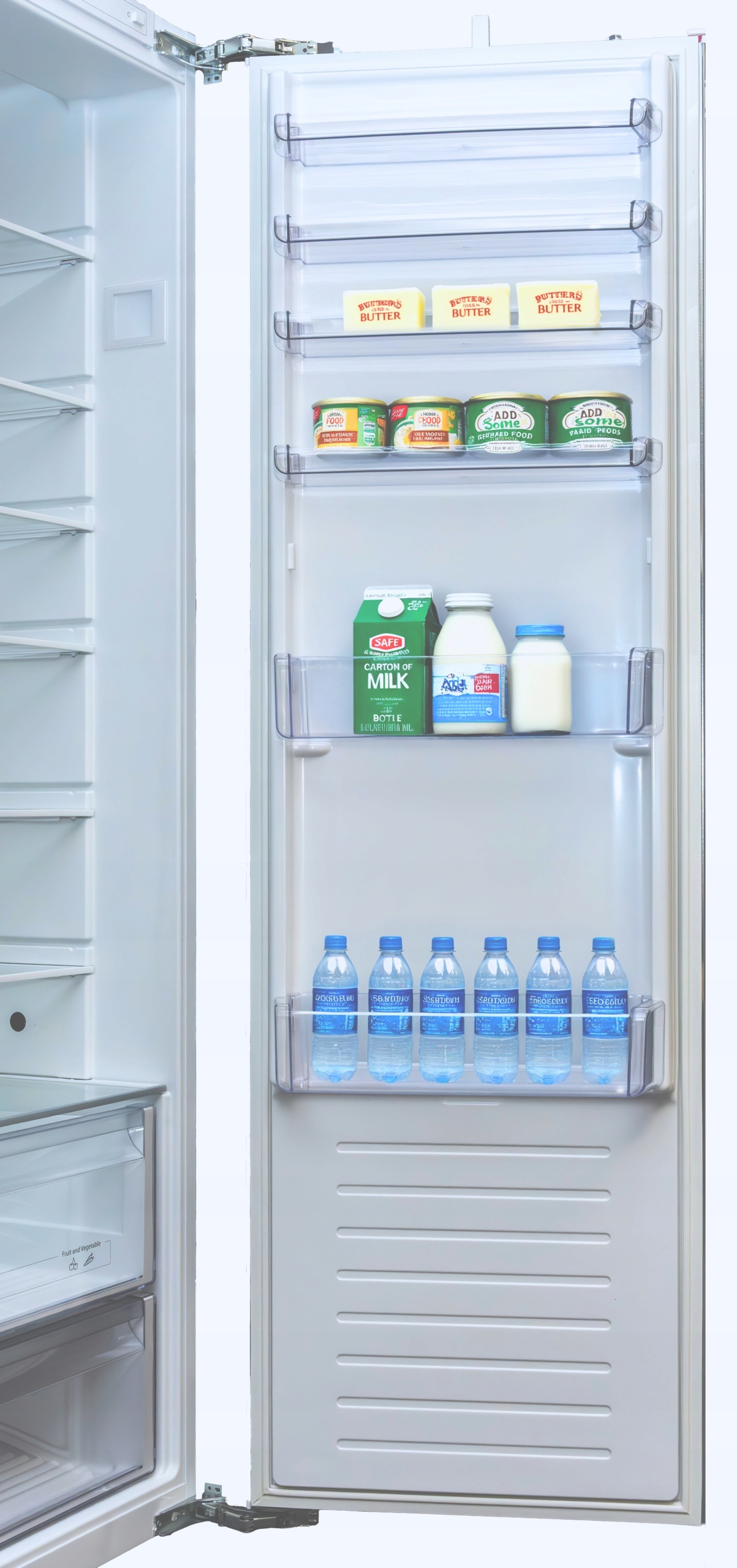 Przestronność i wygoda – wnętrze lodówki Blaupunkt 5CL280FF0