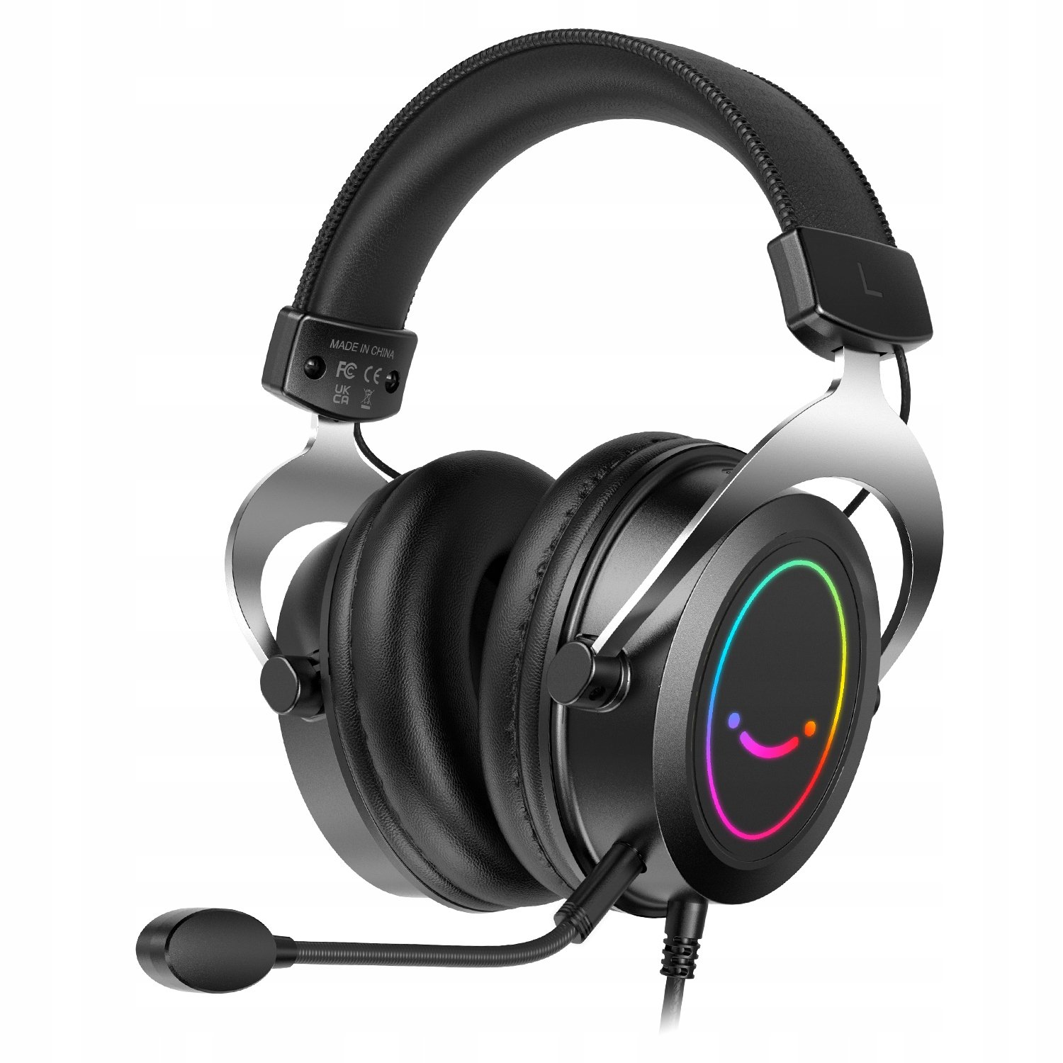 Słuchawki studyjne nauszne FIFINE H3 AmpliGame RGB z mikrogonem – Idealne do gier i nagrań