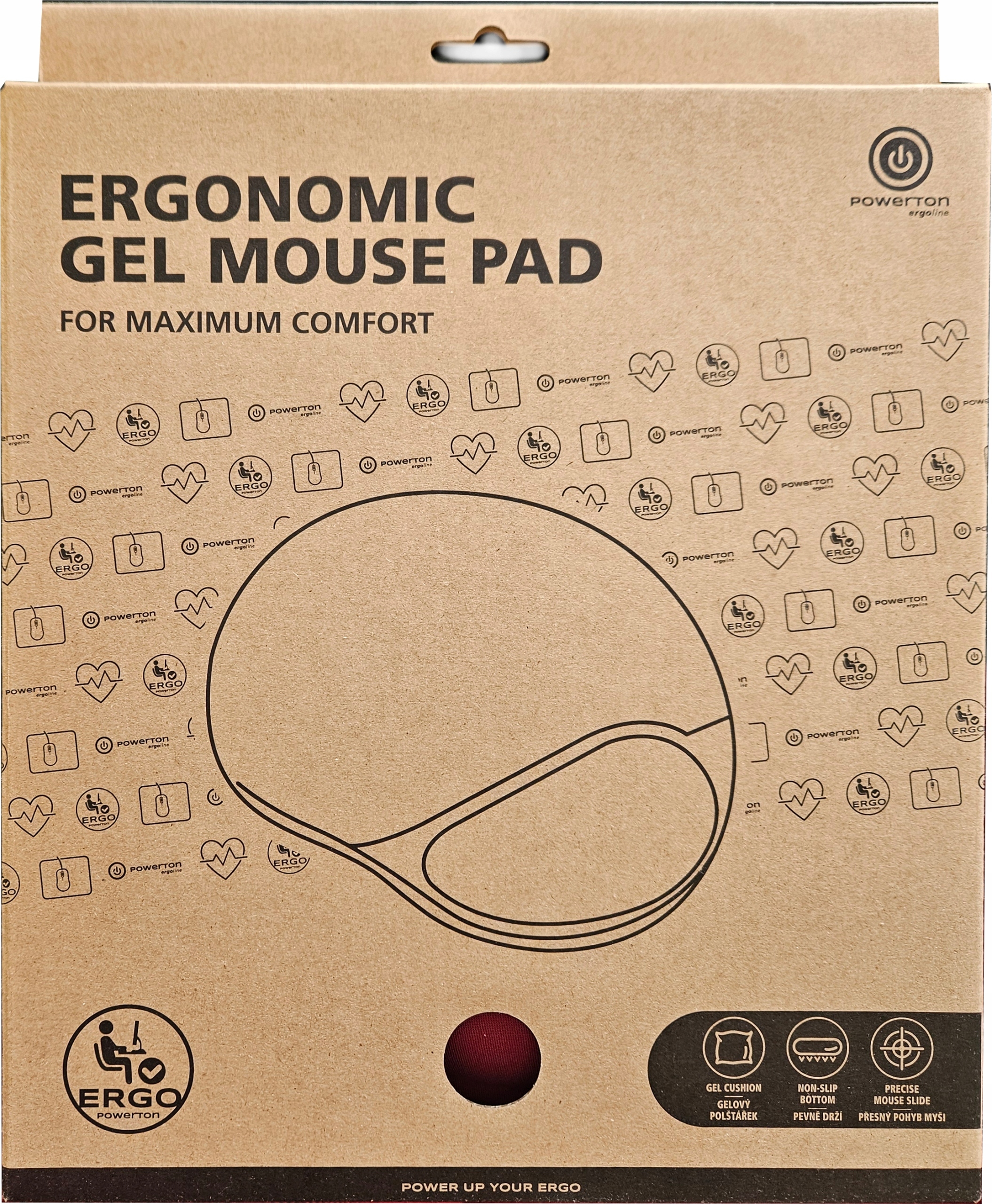 Podkładka pod mysz żelowa czarna – Ergonomia i komfort w pracy