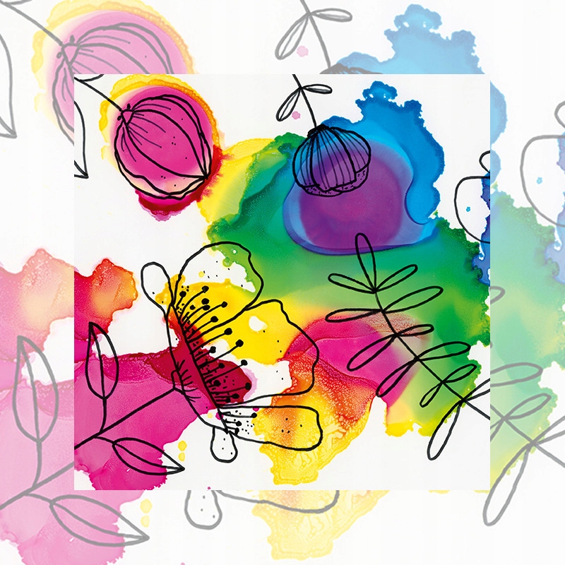 Zestaw tuszy FLOWERS – Idealny do tworzenia unikalnych projektów