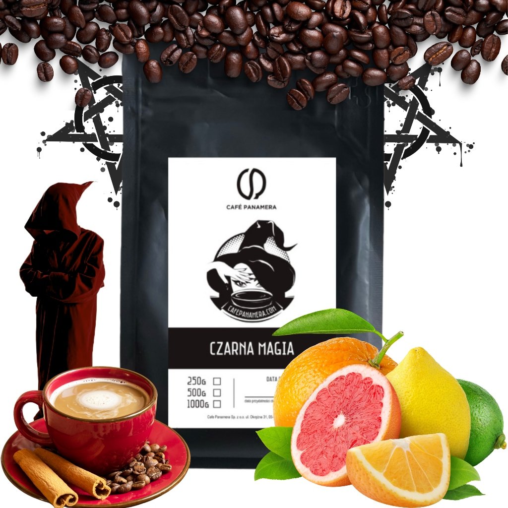 Kawa ziarnista Czarna Magia 1kg – Odkryj wyjątkowy smak