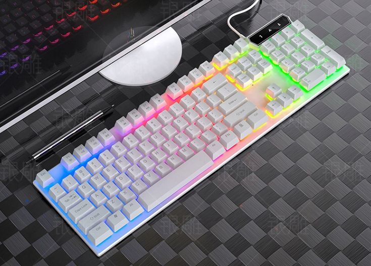 KLAWIATURA PODŚWIETLANA DLA GRACZY GAMINGOWA LED Kod producenta V4WHITE