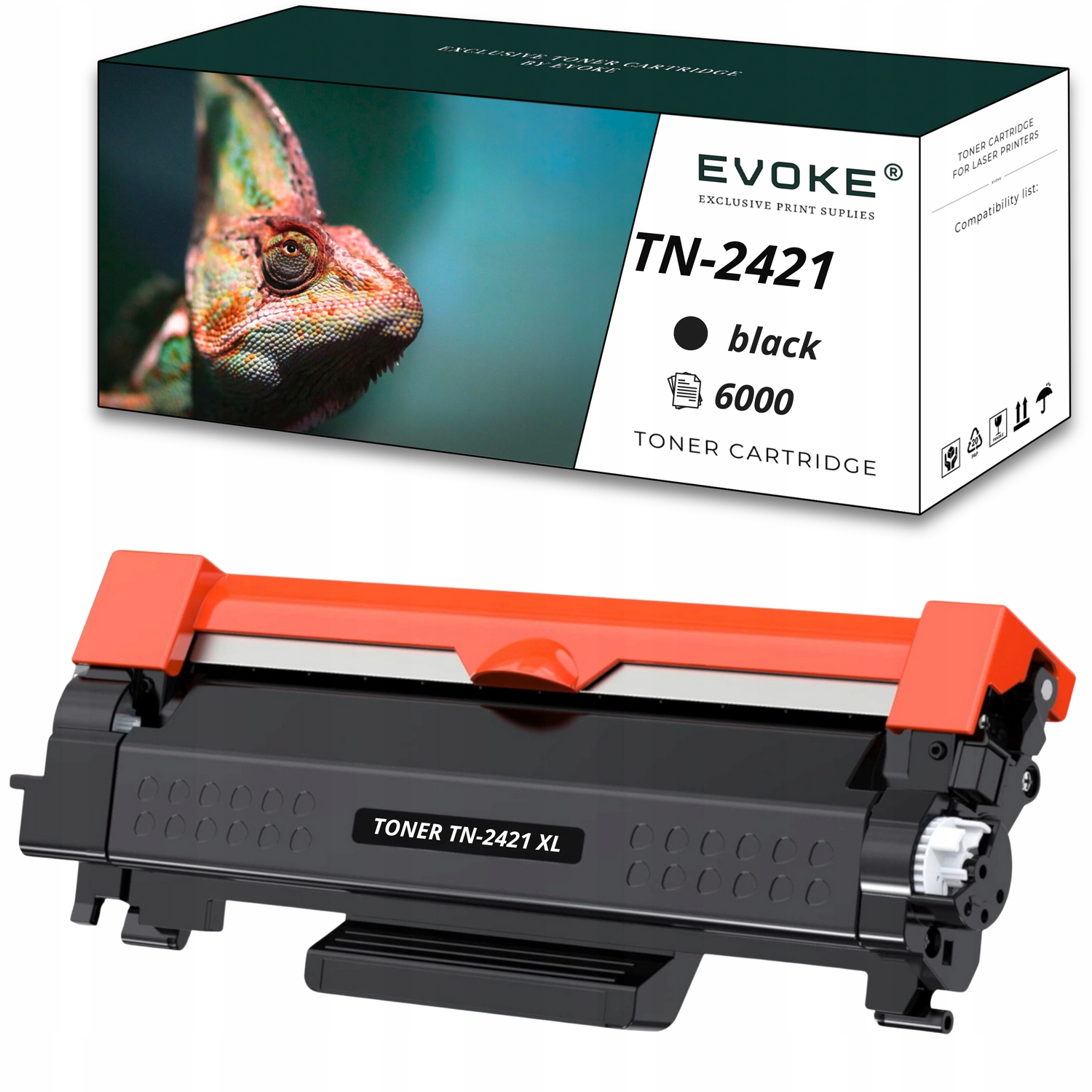 Toner do drukarki Brother TN2421 XL czarny – Wydajność i jakość w jednym
