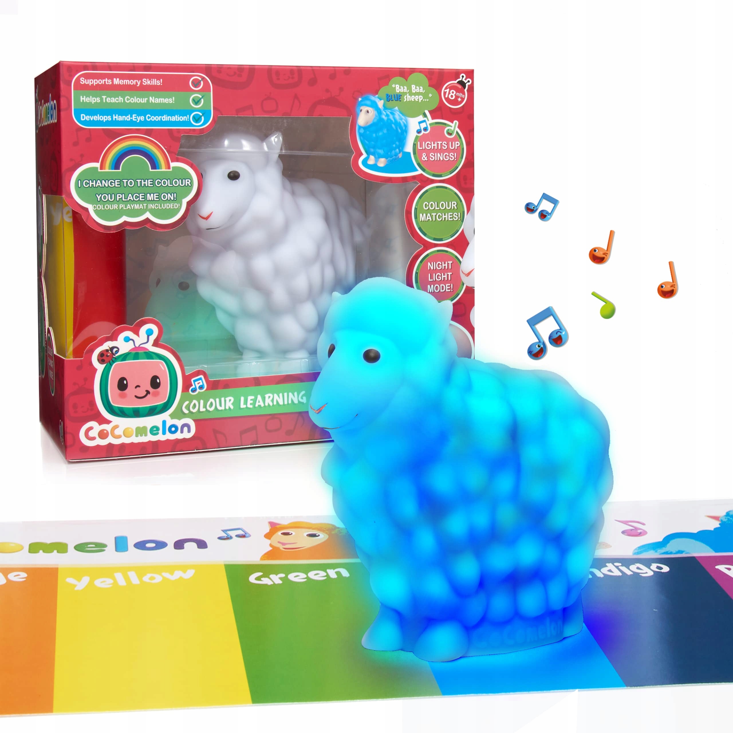 CoComelon CoComelon Color Learning Sheep – Zabawka do nauki kolorów dla najmłodszych
