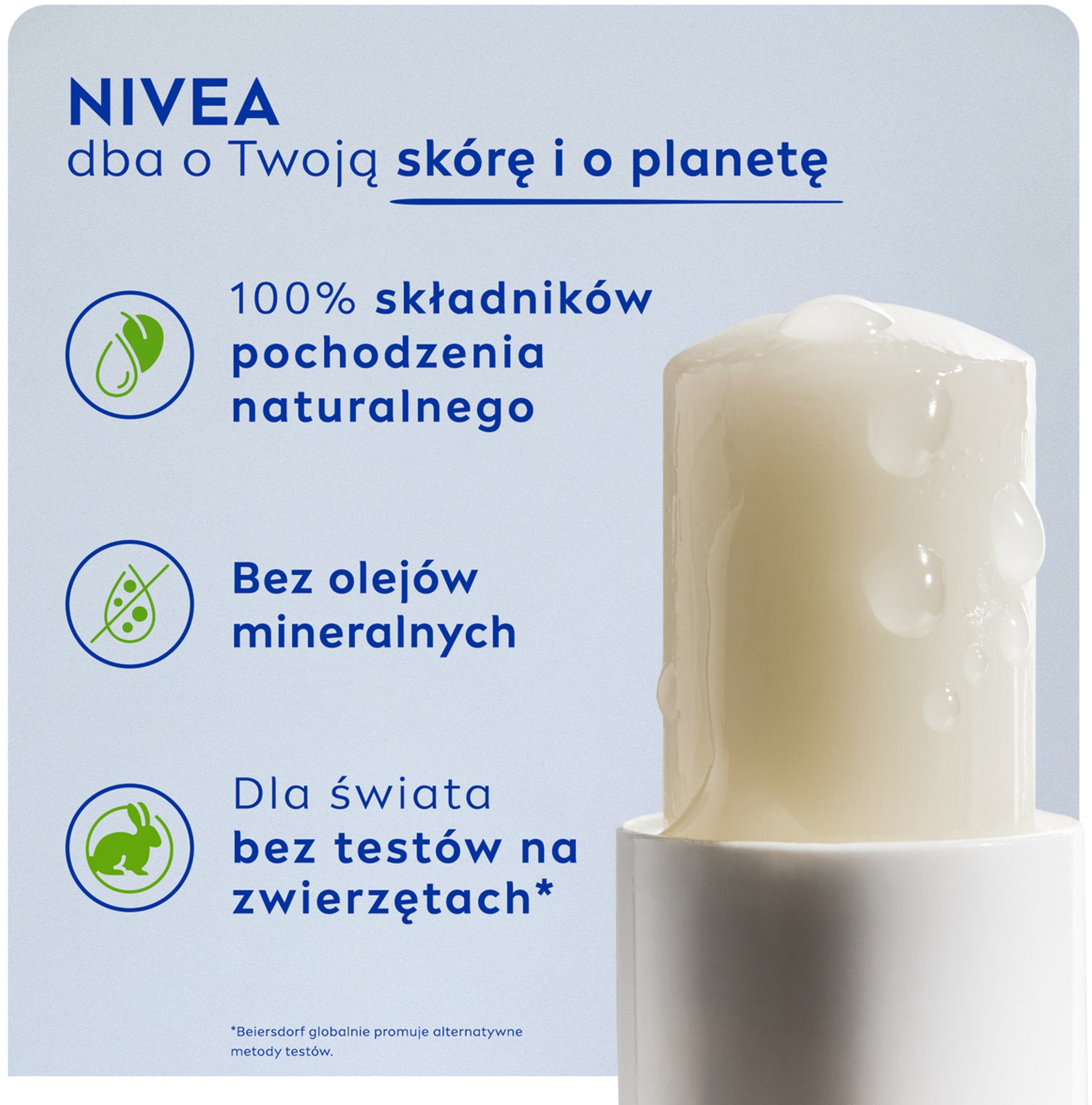 Skład i właściwości pomadki NIVEA Original Care