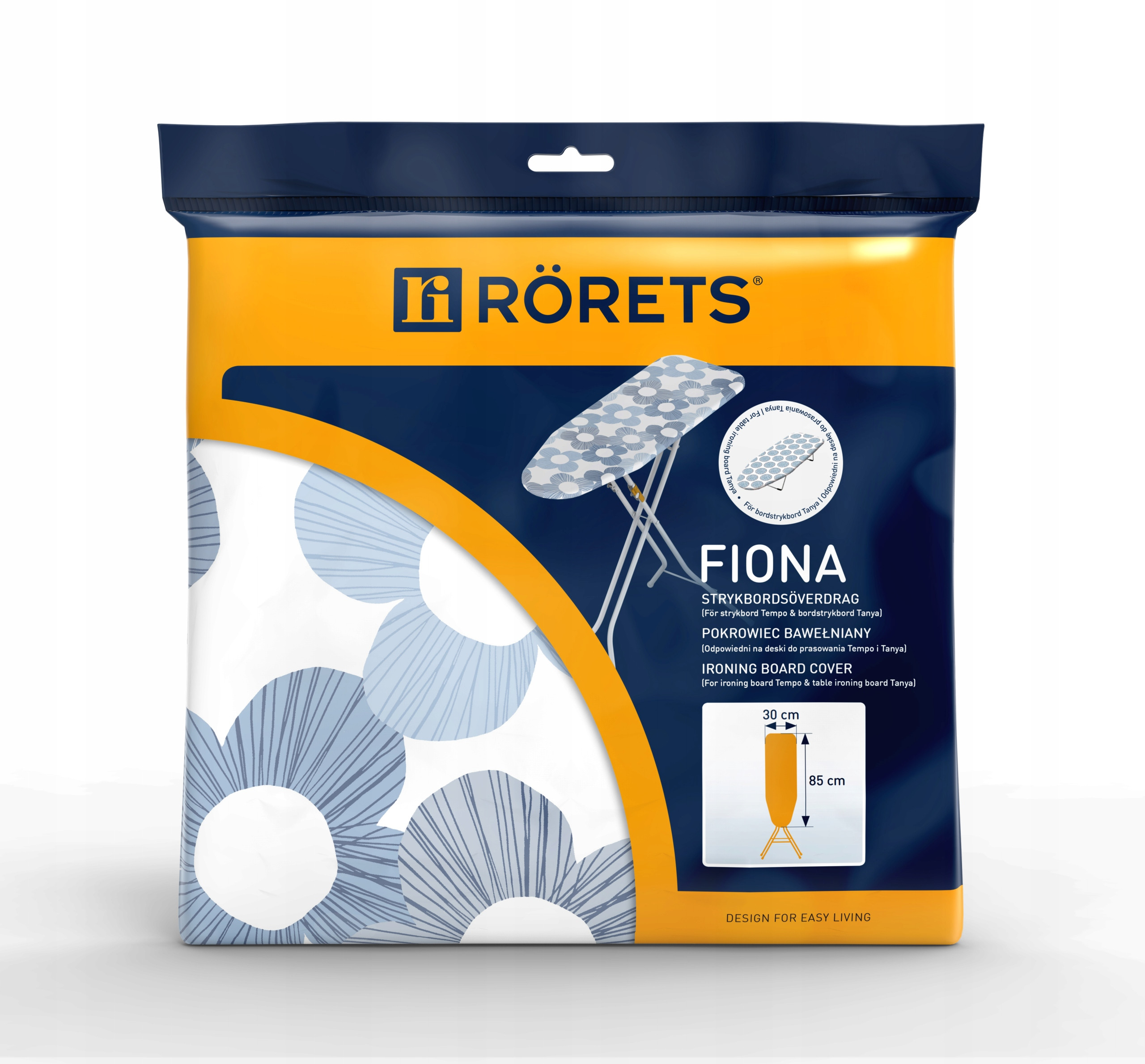 Pokrowiec na deskę do prasowania Rorets FIONA 7552 – Idealne dopasowanie i styl
