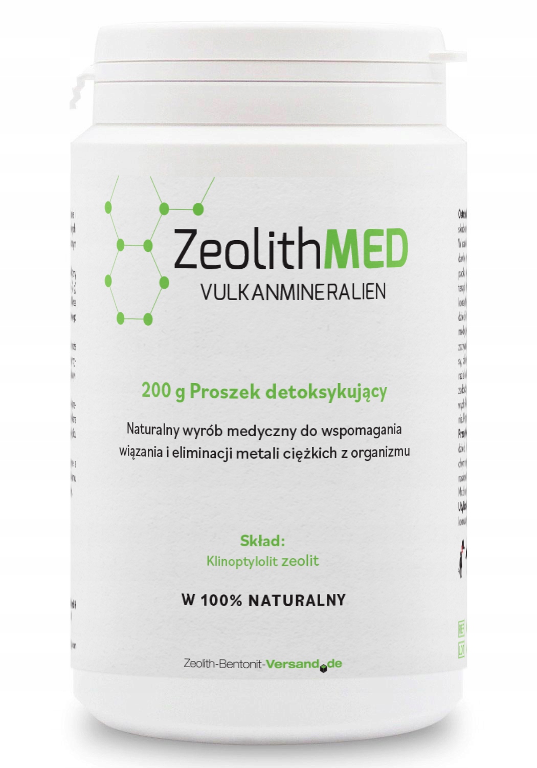 ZEOLITHMED Zeolit Medyczny Klinoptylolit Detox – wsparcie detoksykacji