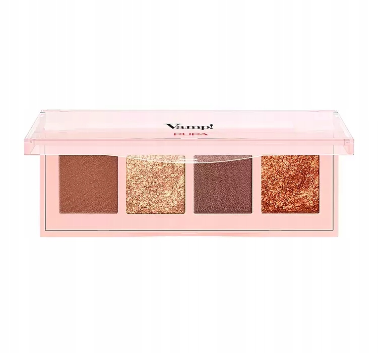 PUPA Vamp! Paletka 4 cieni do powiek 002 Gold Bronze – Idealne do perfekcyjnego makijażu