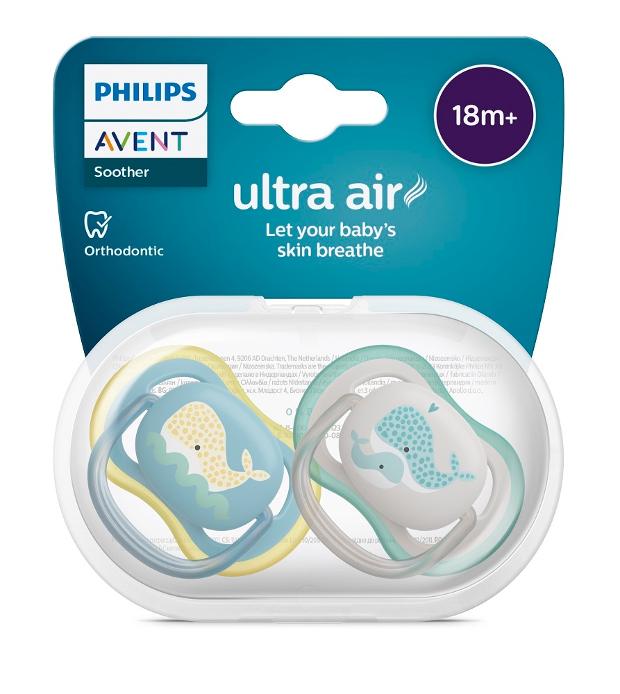 Avent AVENT SCF349/24 - Smoczek ortodontyczny Ultra Air 18+ dla Twojego dziecka