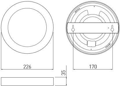 Oprawa LED typu downlight 18W 3000K 4000