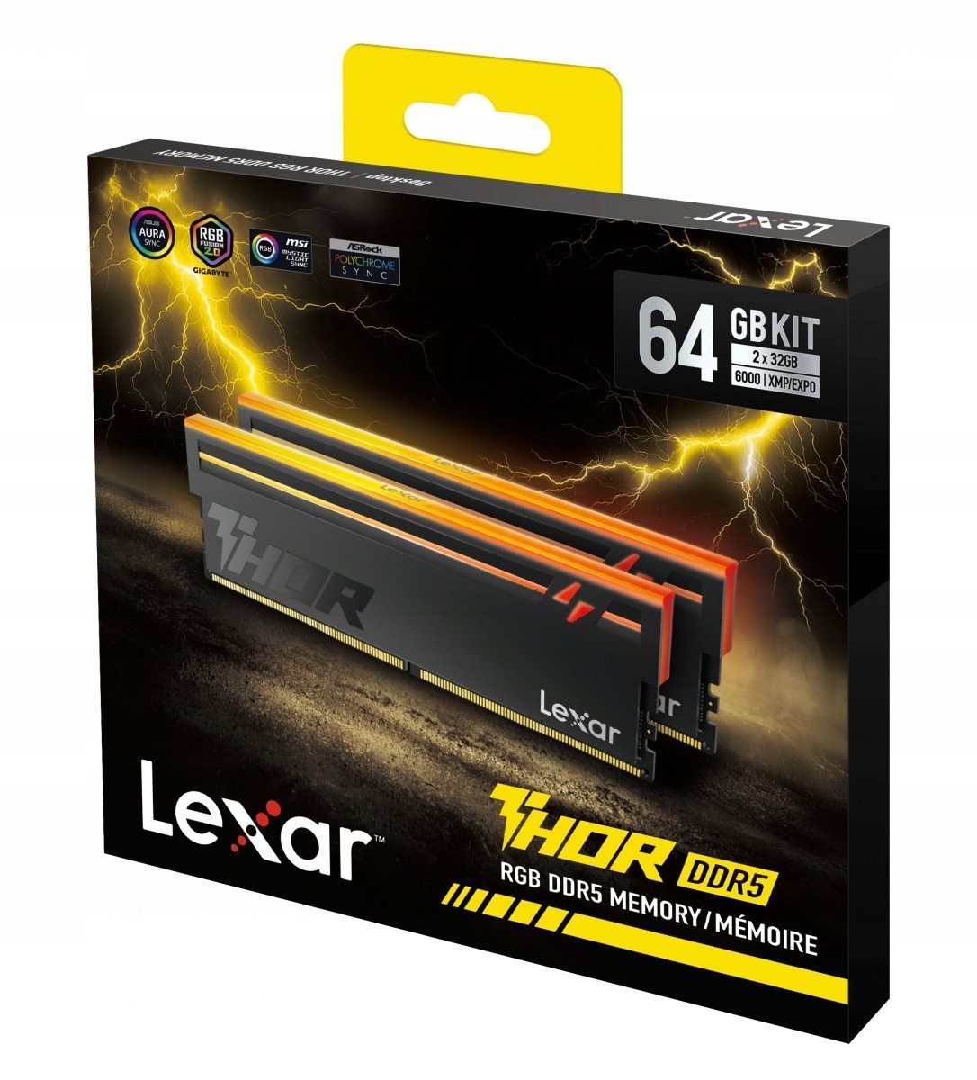 Pamięć RAM DDR5 THOR2.0 64GB (2*32)/6000 CL40 RGB – Wydajność na najwyższym poziomie