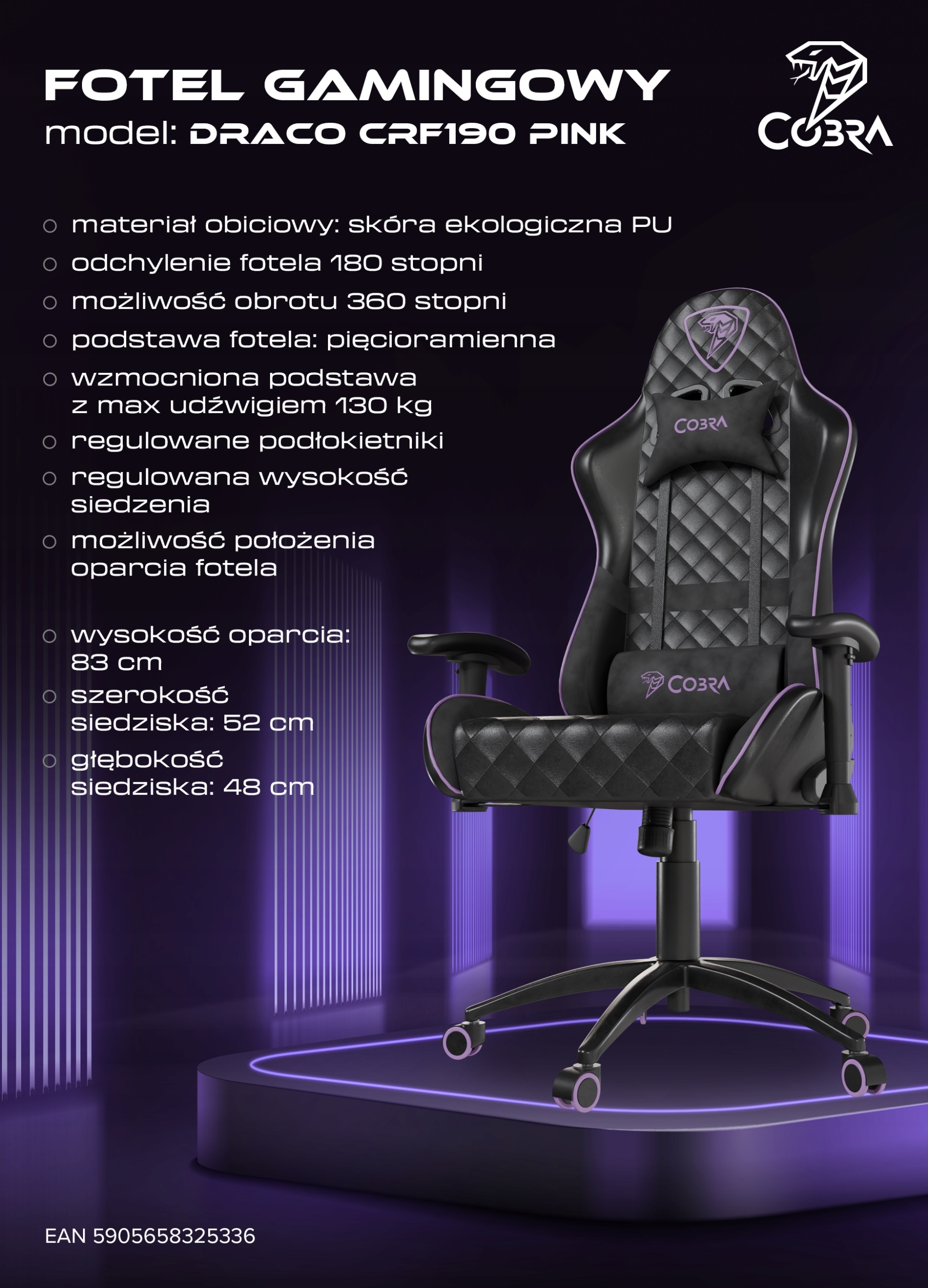 Pięcioramienna podstawa – stabilność i wytrzymałość