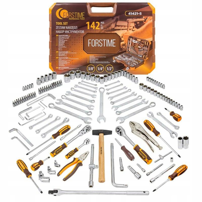Zestaw narzędzi 142el. 1/4