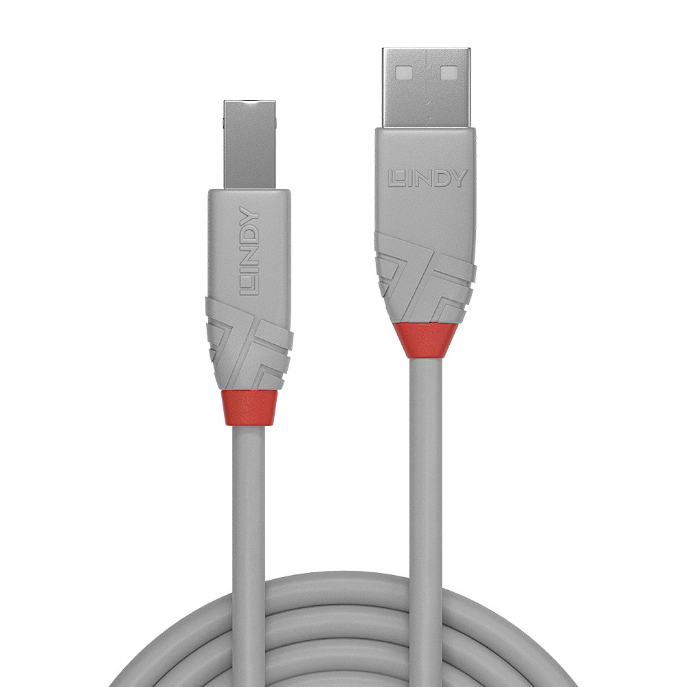 Kabel USB 2.0 A-B - Lindy Anthra Line 36685 5m – Wysoka jakość i niezawodność