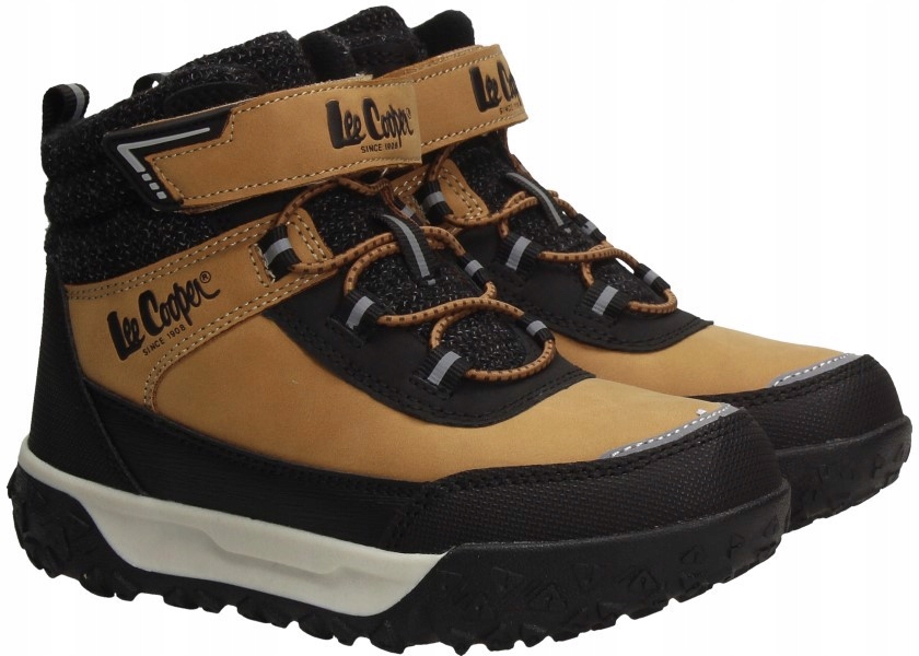 Buty trekkingowe trapery trzewiki dla dzieci Lee Cooper jasny brąz LCJ-25-01-3757K – Komfort i styl na każdą przygodę