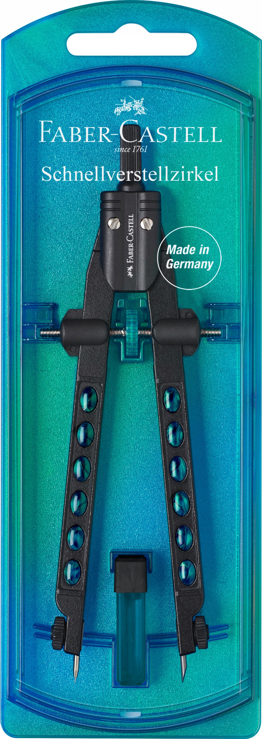 Faber-Castell 174340 – Kompas z szybką regulacją w eleganckim designie
