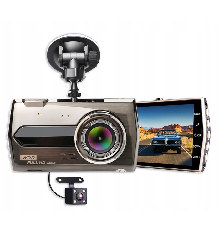 Funkcjonalność rejestratora jazdy i kamery cofania