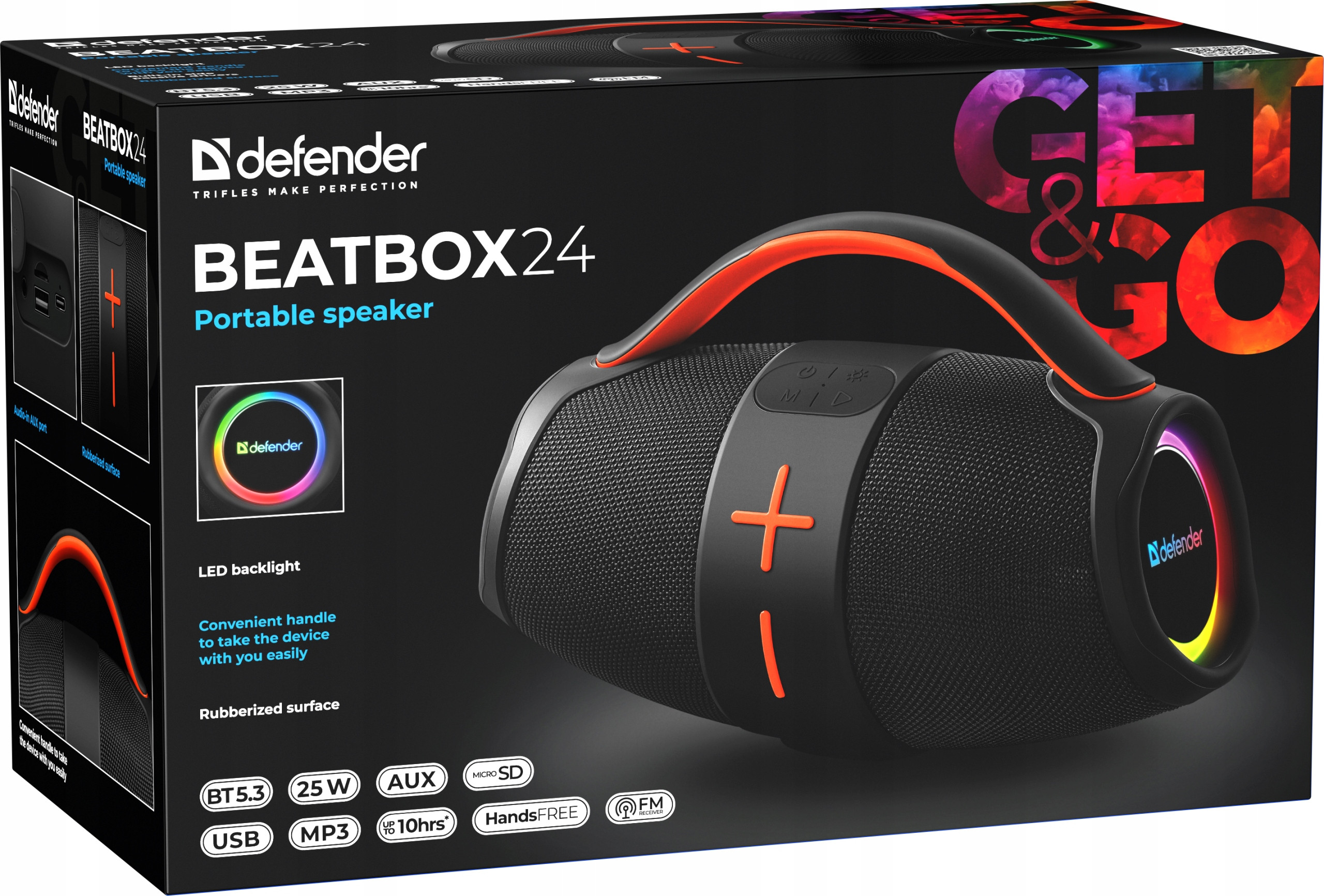 Głośnik Defender BEATBOX 24 Bluetooth 25W – Mobilny system audio dla każdego