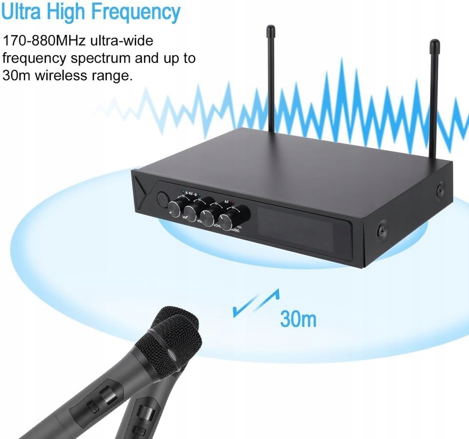 Niezawodna transmisja dźwięku na odległość do 100m