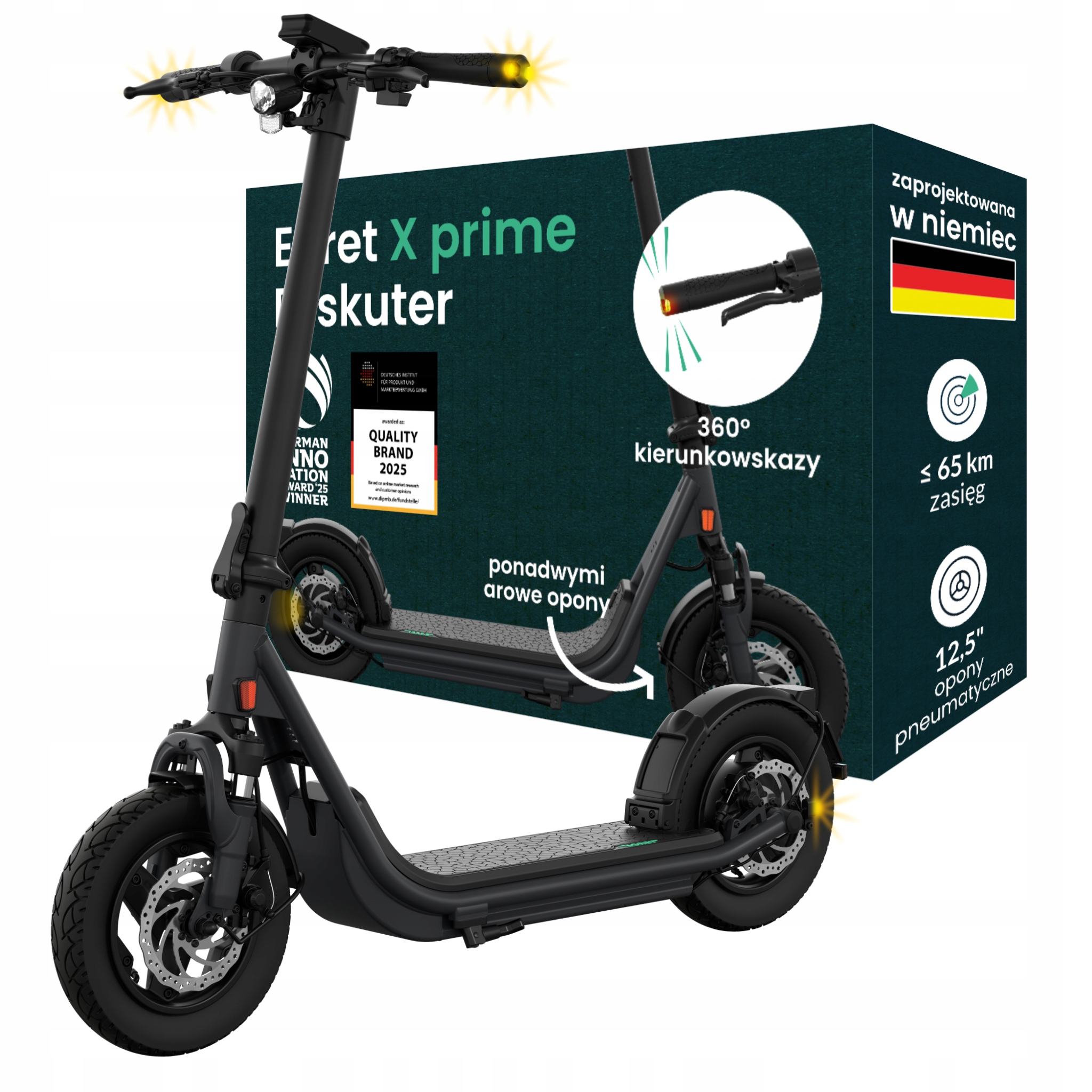 Zasięg do 65 km – Idealna na długie trasy