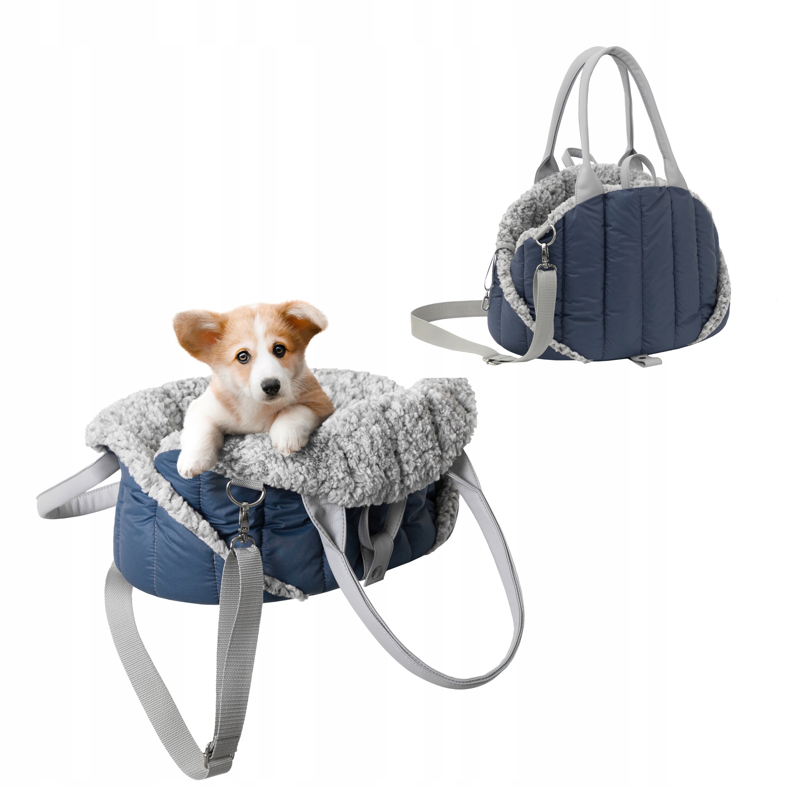 Torba transportowa DOGGY R2 SEA SHELL GRANATOWY – Komfort i elegancja w podróży