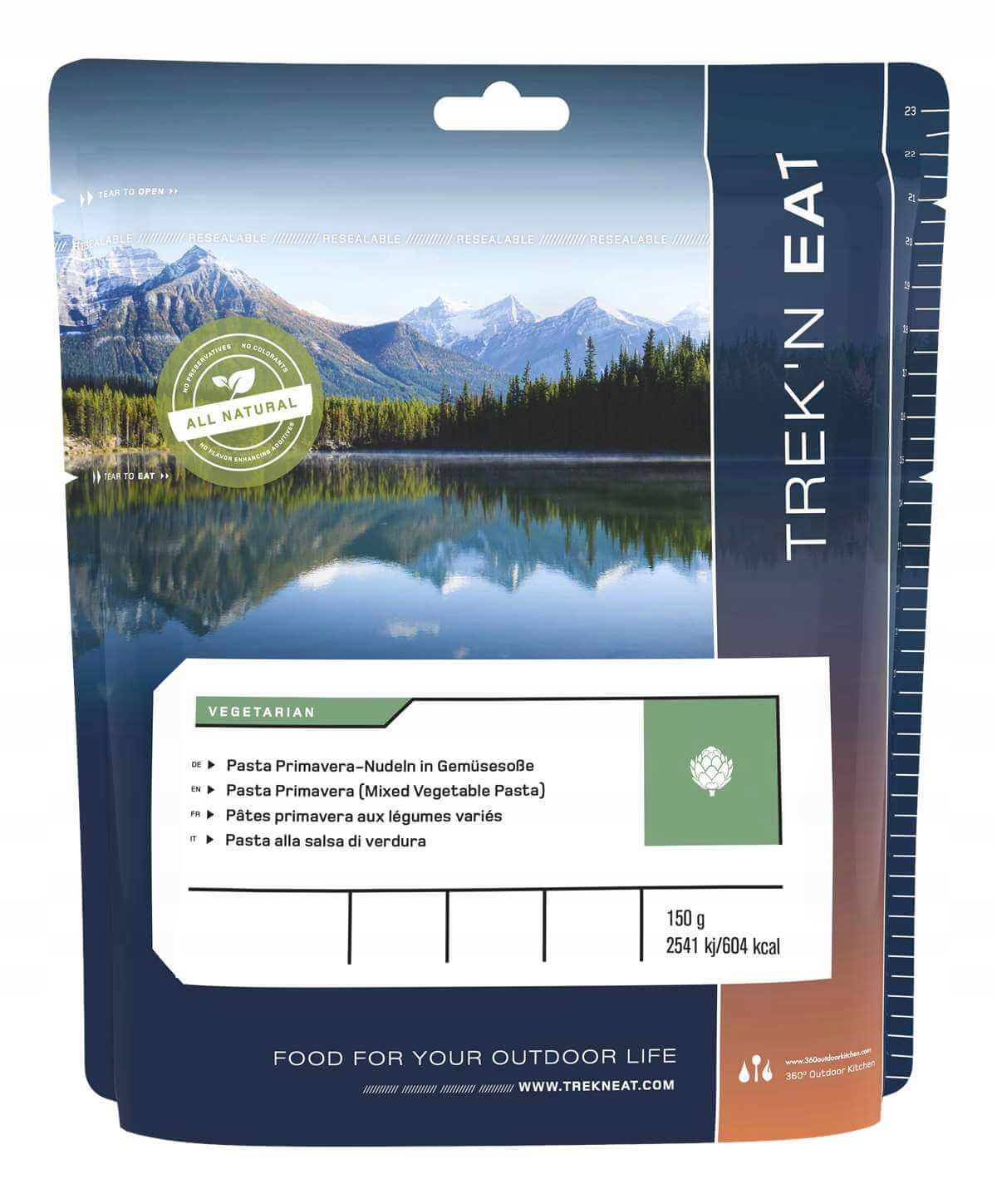 Makaron z warzywami 150g [Pasta Primavera] Trek'n Eat – Smak natury w każdej porcji