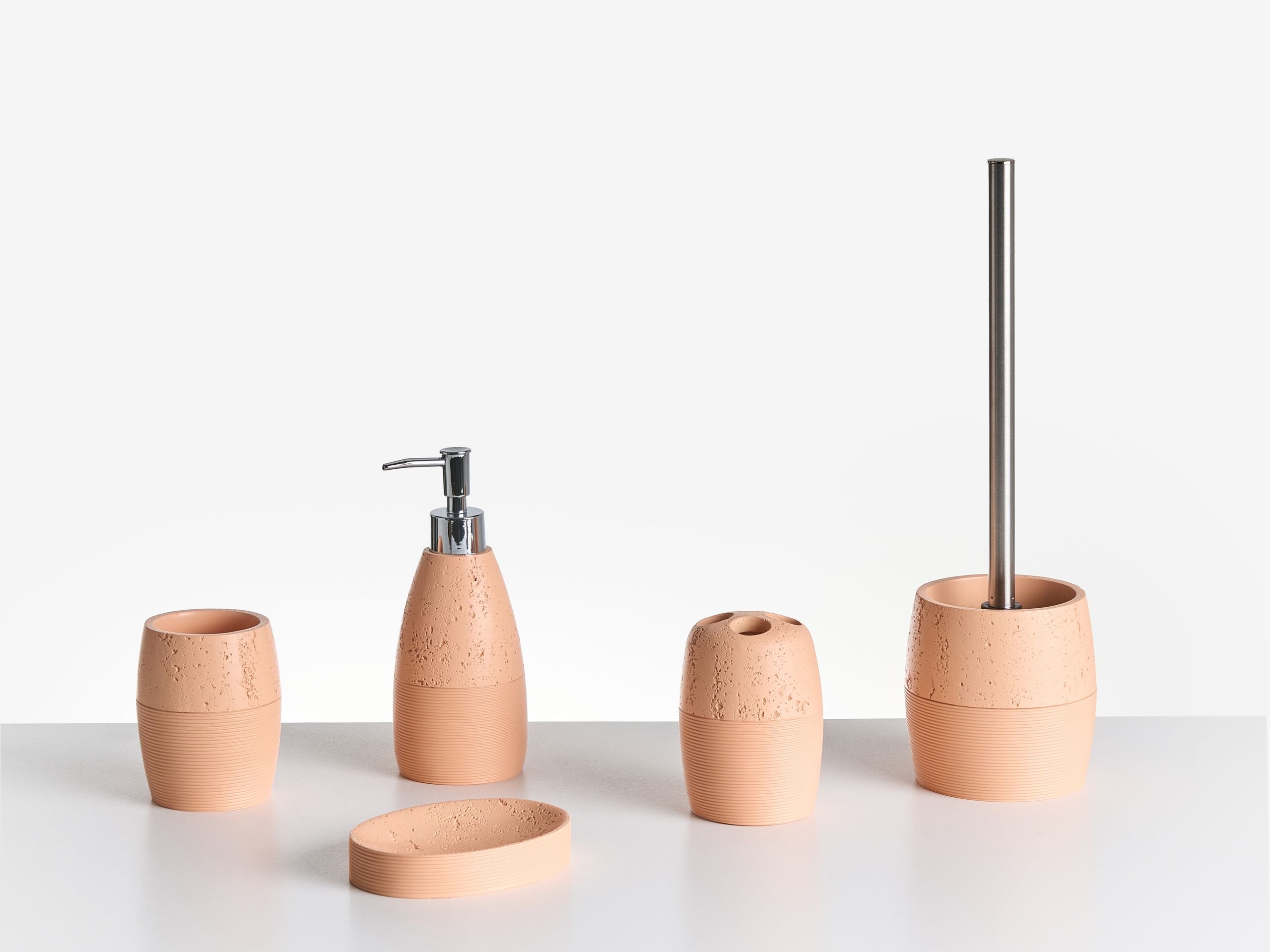 Zestaw akcesoriów łazienkowych 5 elementów YARAPA Pomarańczowy – Styl i funkcjonalność w Twojej łazience