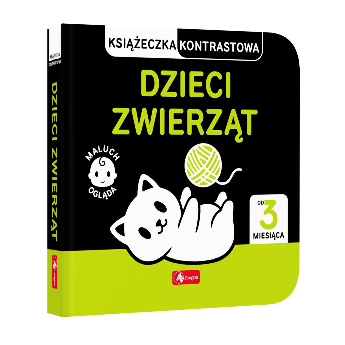 Książeczka kontrastowa Dzieci zwierząt – Pierwsza książeczka maluszka