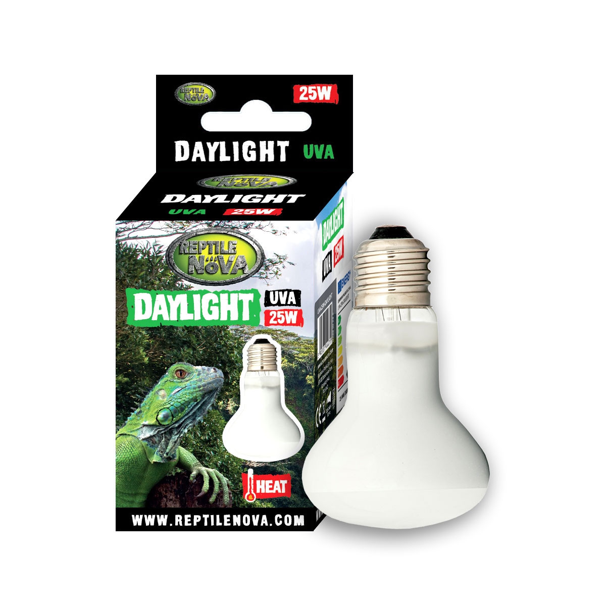 Żarówka grzewcza UVA Reptile Nova Daylight 25W – Idealne oświetlenie dla terrarium