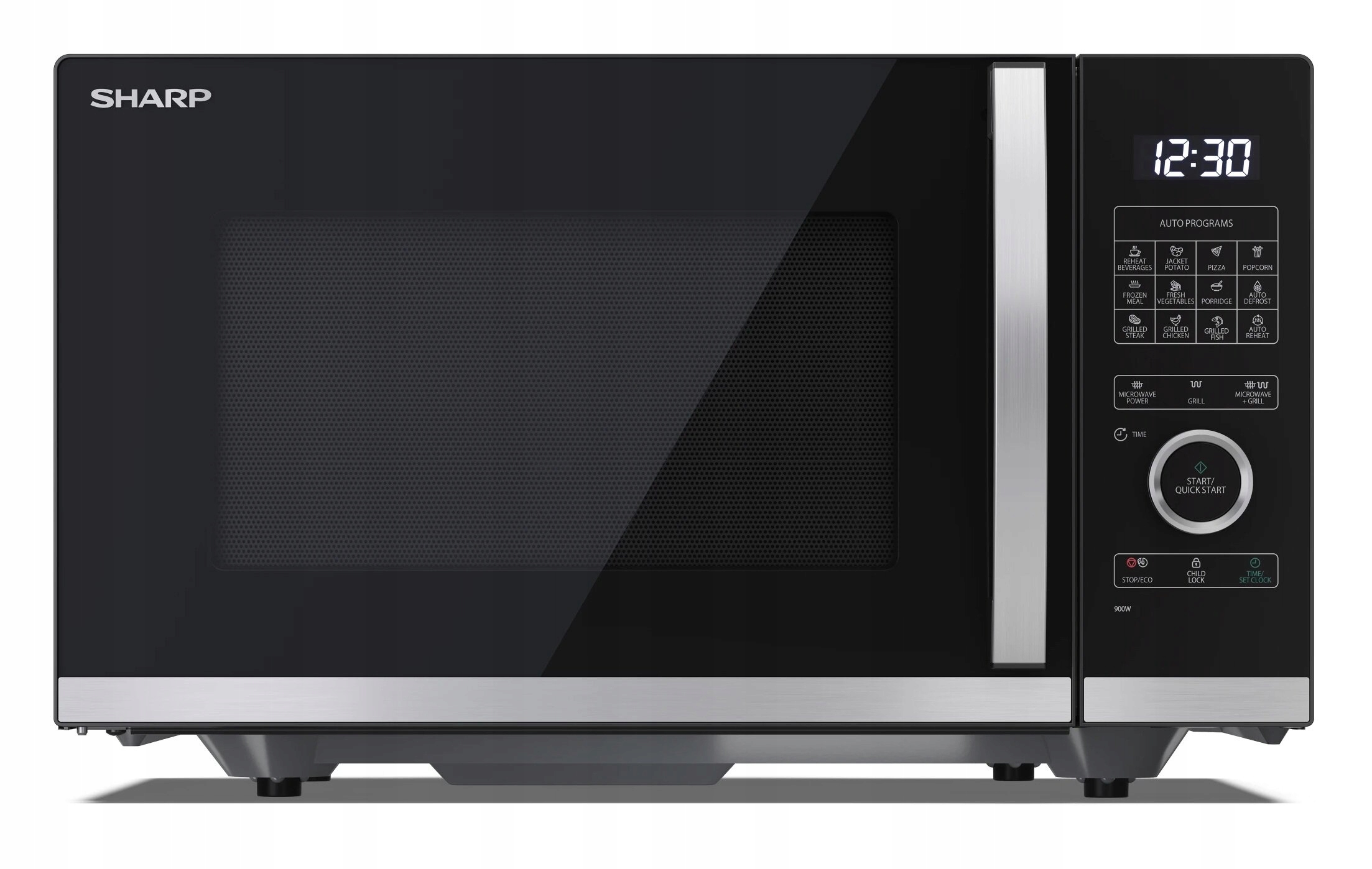 Kuchenka mikrofalowa Sharp YC-QG254AE-B – Nowoczesne gotowanie w Twojej kuchni