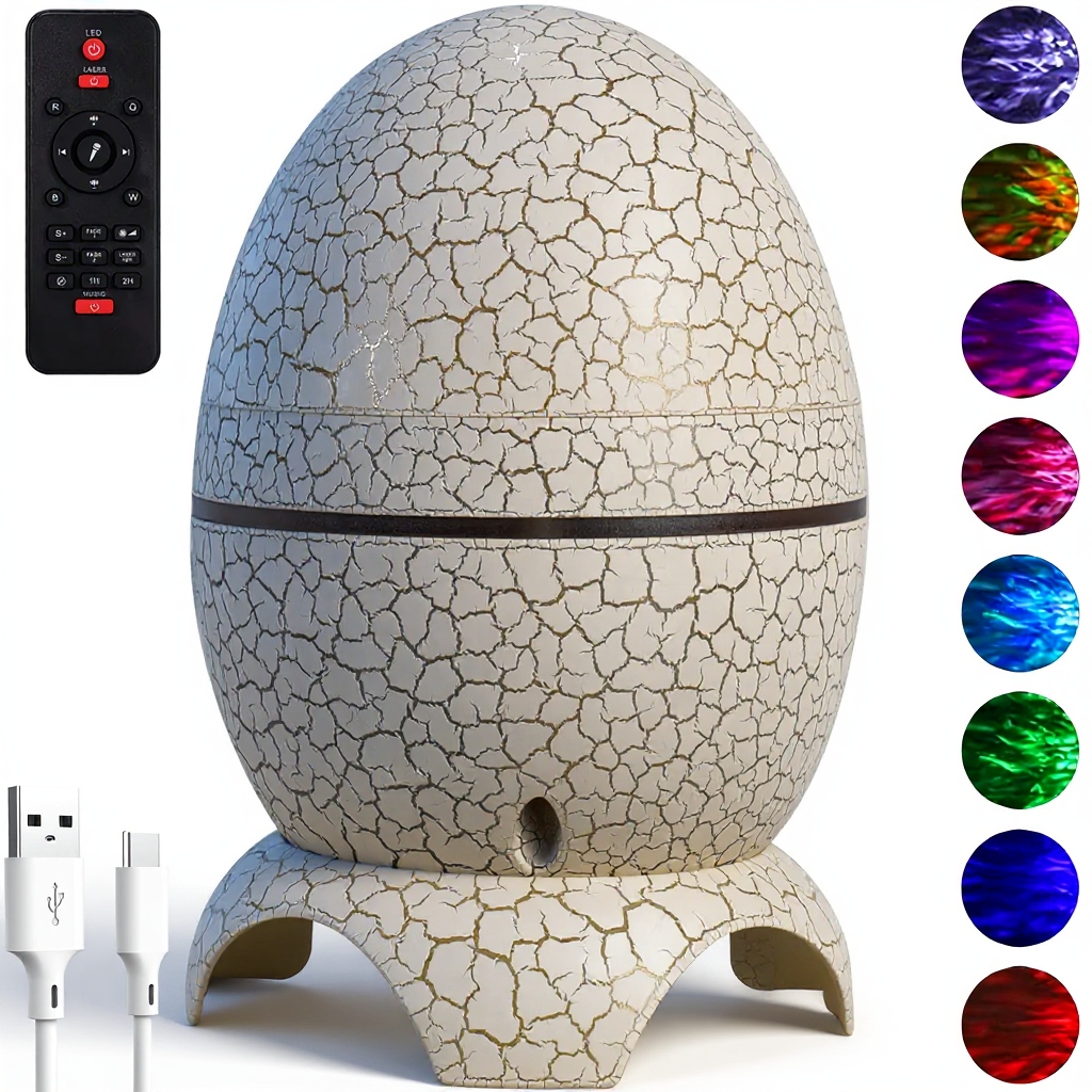 Projektor Gwiazd Lampka Nocna Rzutnik LED Jajo Dinozaura – Magia Kosmosu w Twoim Pokoju