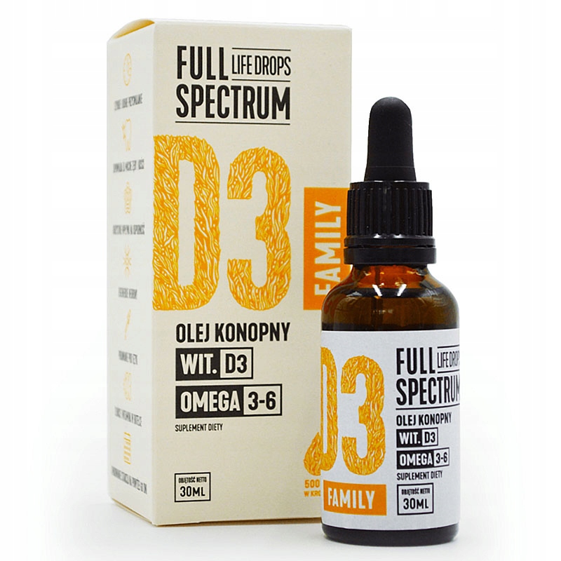 FULL SPECTRUM Witamina D3 Family – Suplement diety dla zdrowia całej rodziny