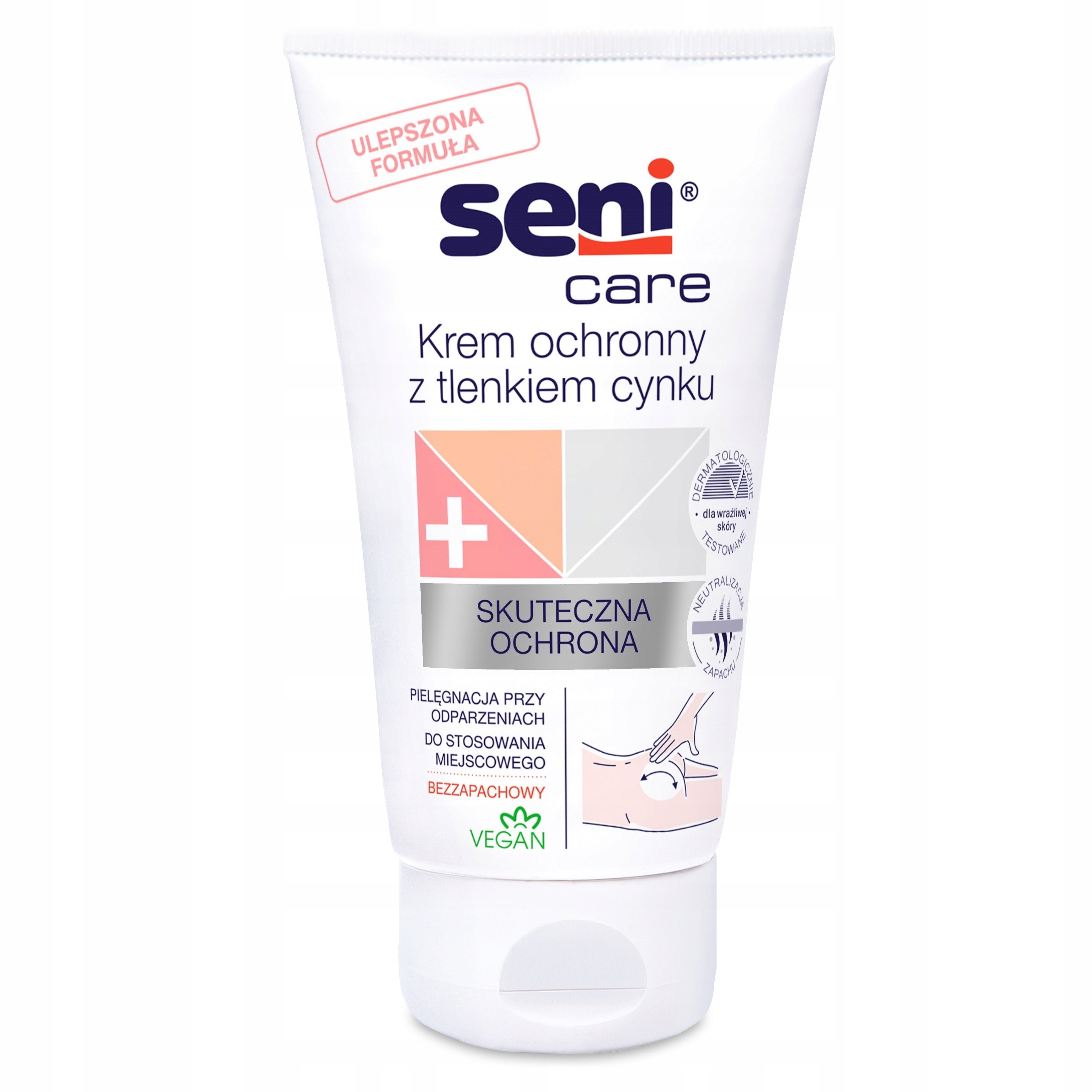 Krem ochronny z tlenkiem cynku przeciw odparzeniom Seni Care 100 ml – Skuteczna ochrona dla wrażliwej skóry
