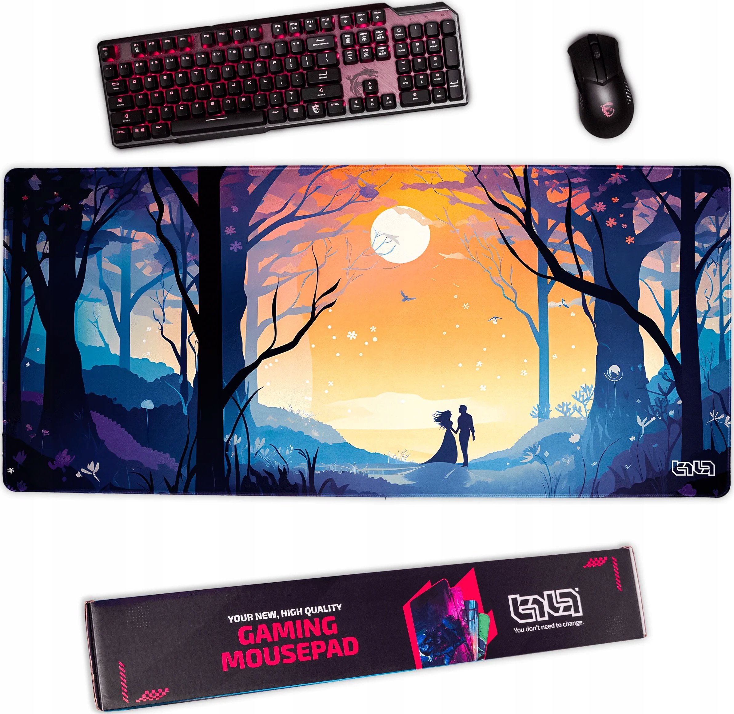 Podkładka Tilt PODKŁADKA POD MYSZ MYSZKĘ Romantyczny Spacer 90x40 TILT – Komfort i styl w jednym