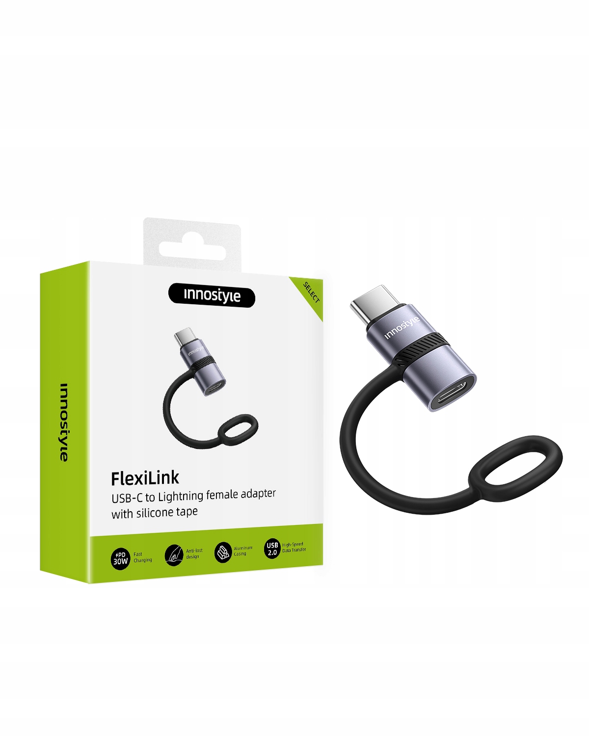 Innostyle Adapter przejściówka USB-C do Lightning iPhone 15 16 17 – Nowoczesne rozwiązanie dla Twoich urządzeń