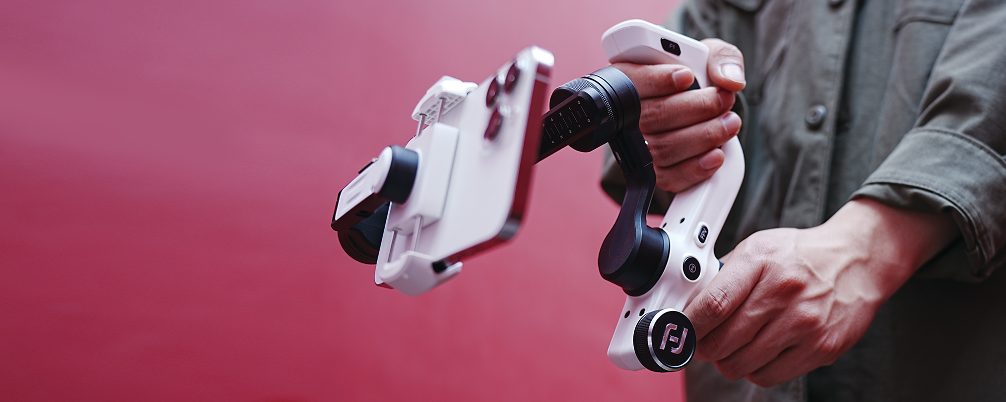 Gimbal ręczny FeiyuTech Scorp mini P do smartfonów - biały