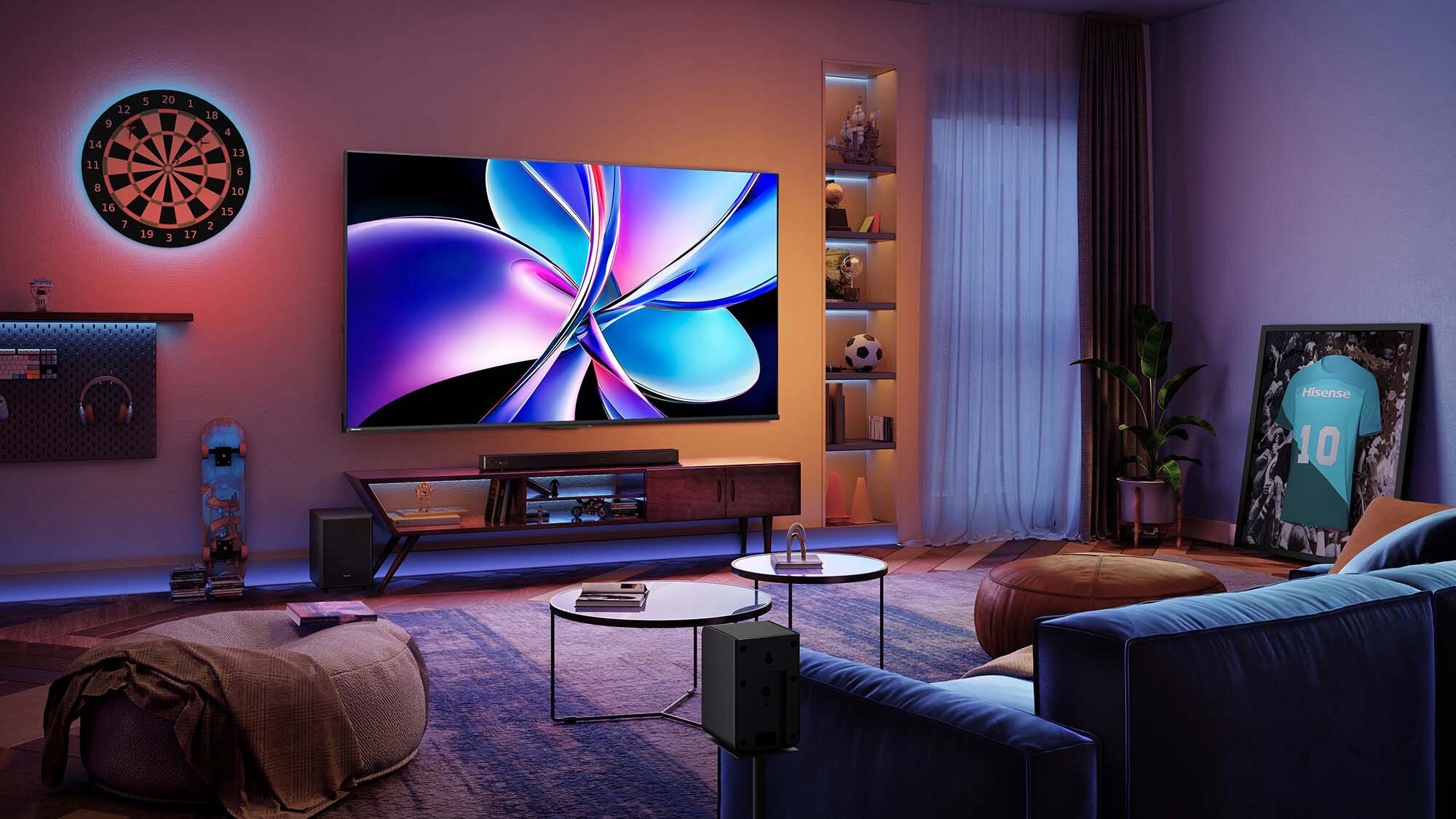 Wbudowany subwoofer – Potężny dźwięk basowy