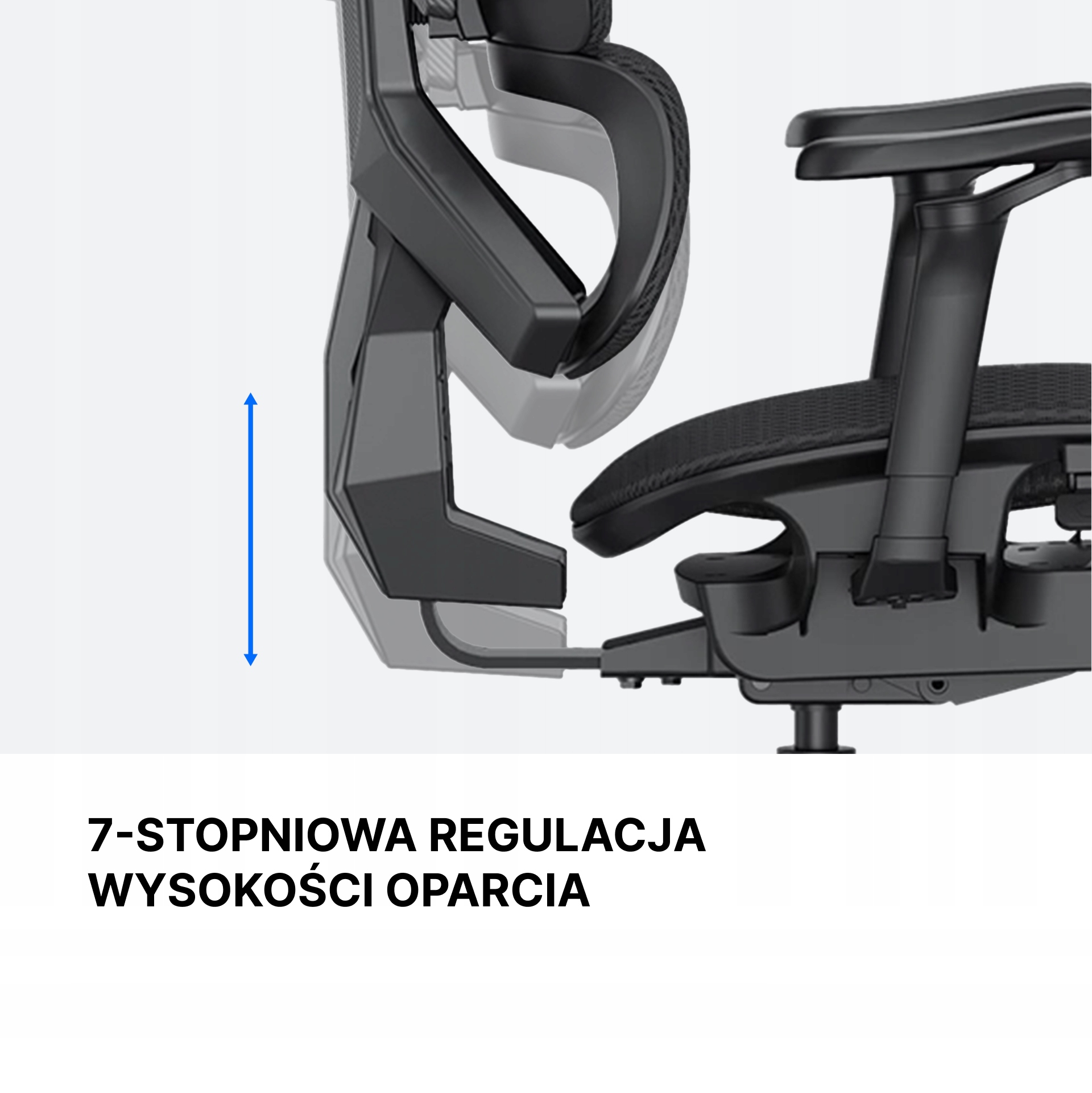Regulowane podłokietniki 3D dla idealnego dopasowania