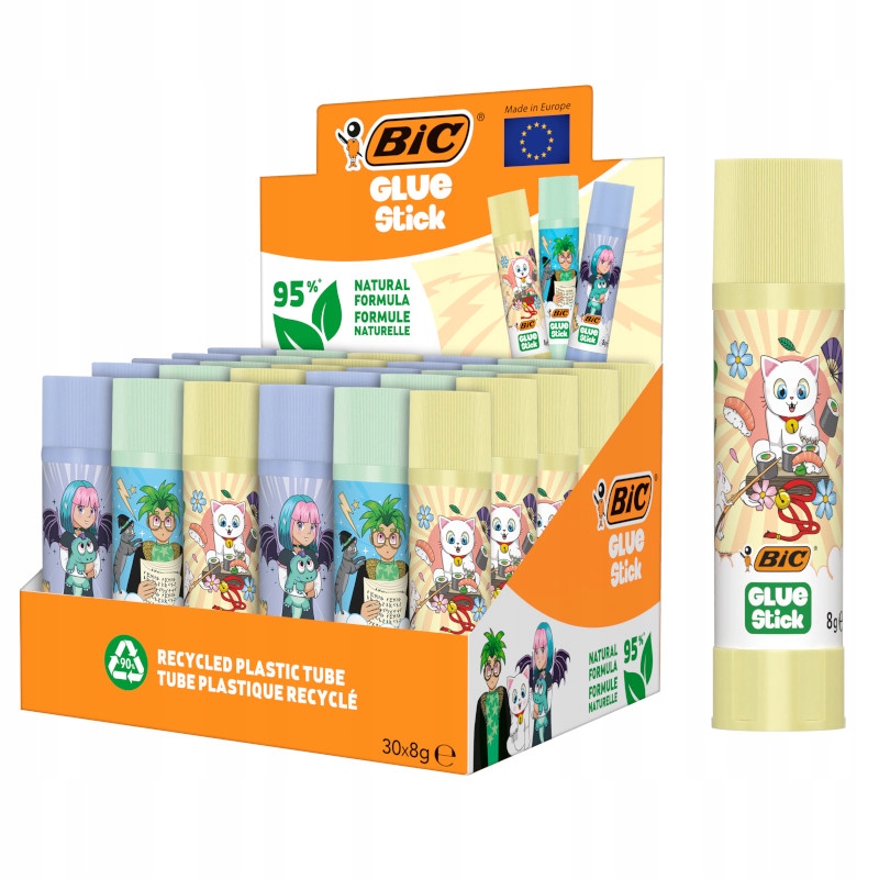 Klej ECOlustions* Decor 8g (30szt) BIC – Idealny wybór do biura i szkoły